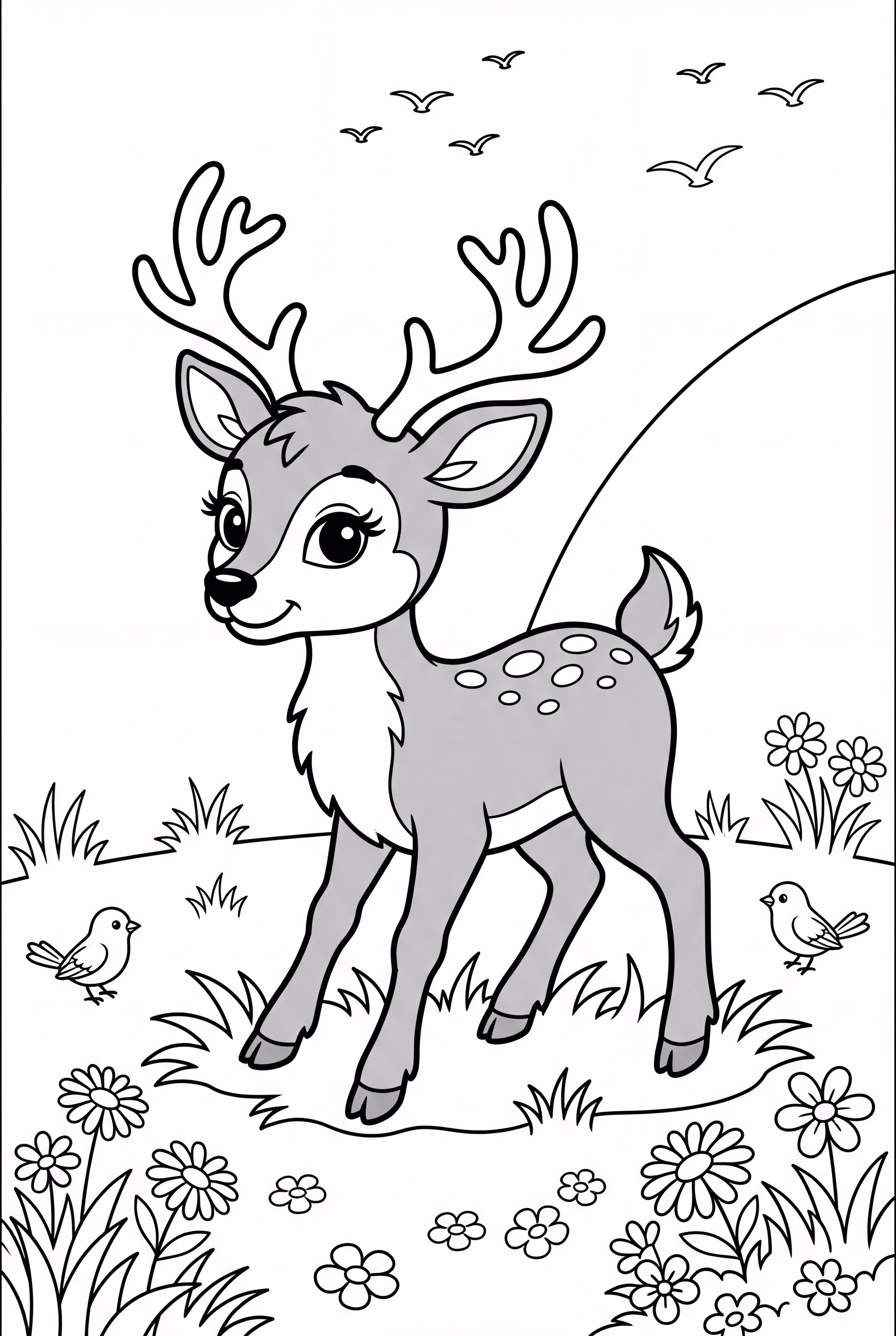 baby reindeer learning to walk