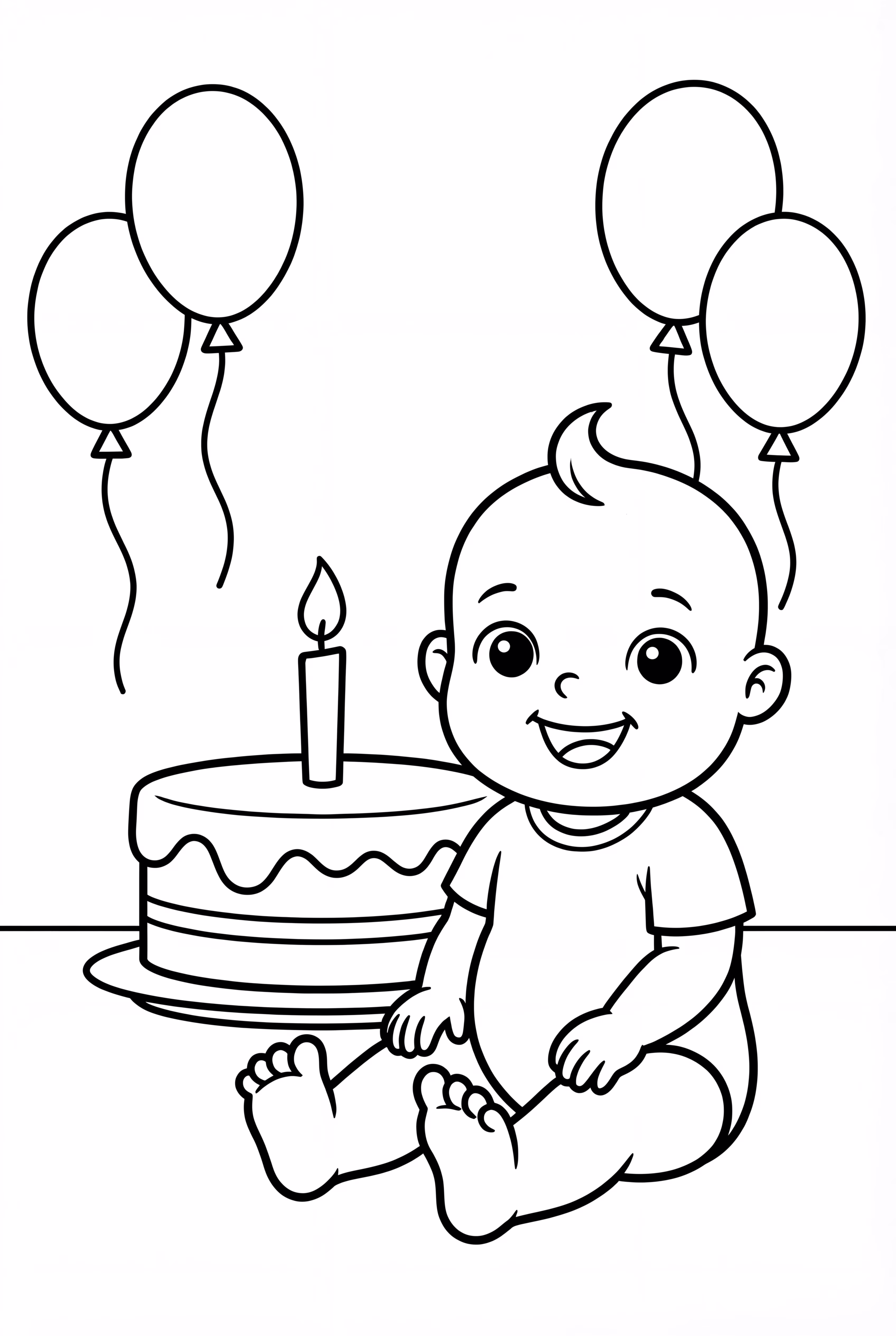 Babys erster Geburtstagskuchen