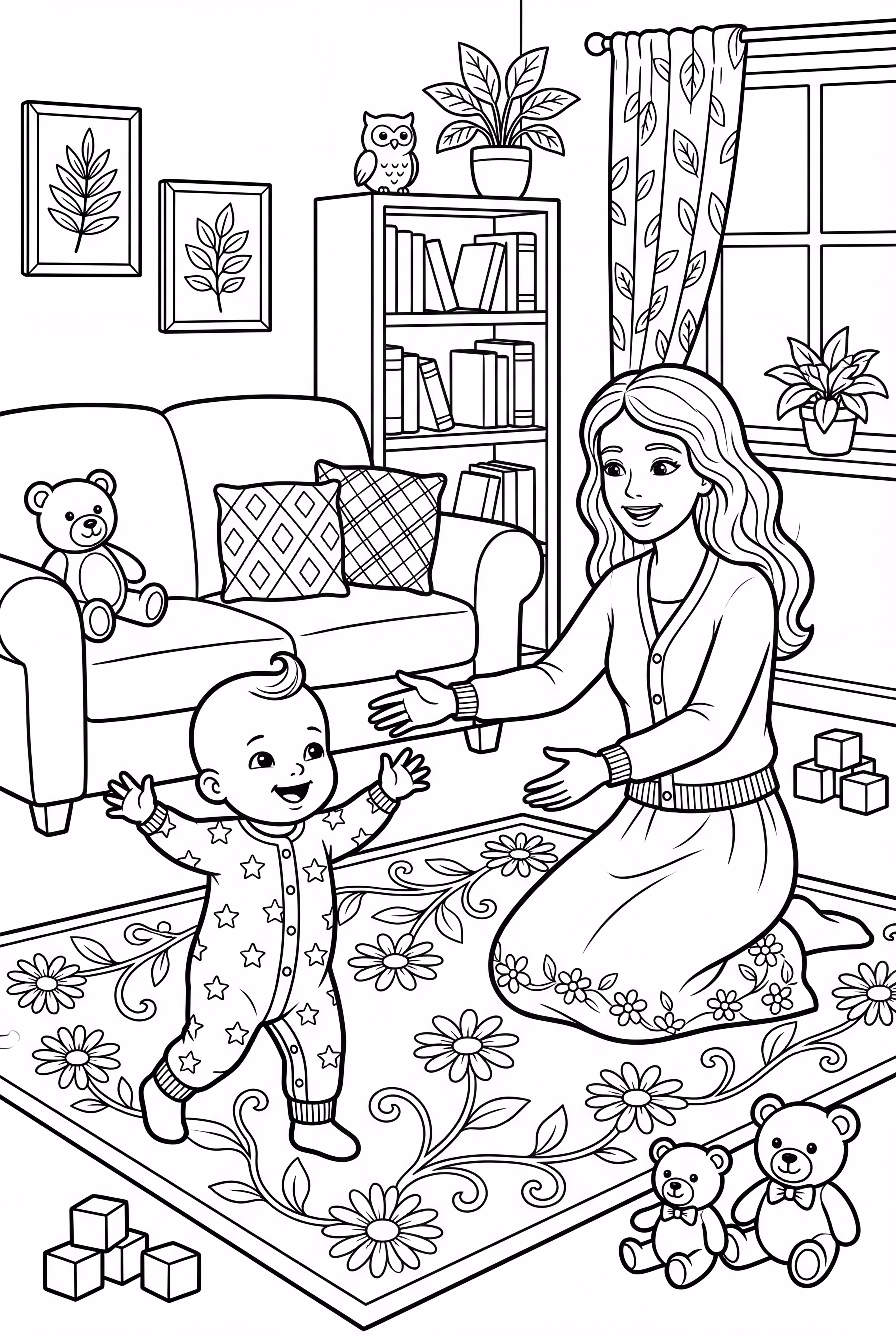 Baby's First Steps Towards Mom