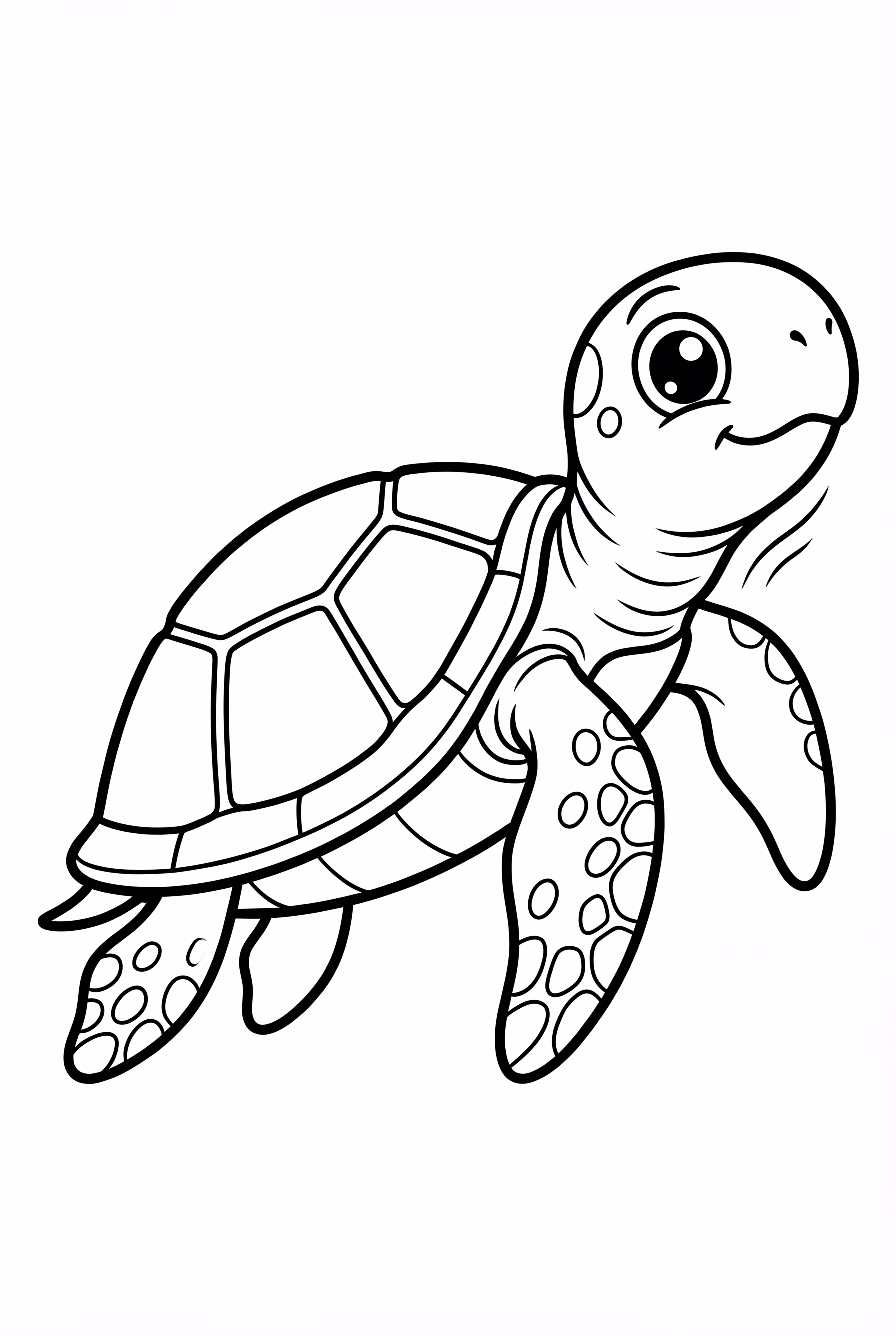 Baby Sea Turtle Swimming