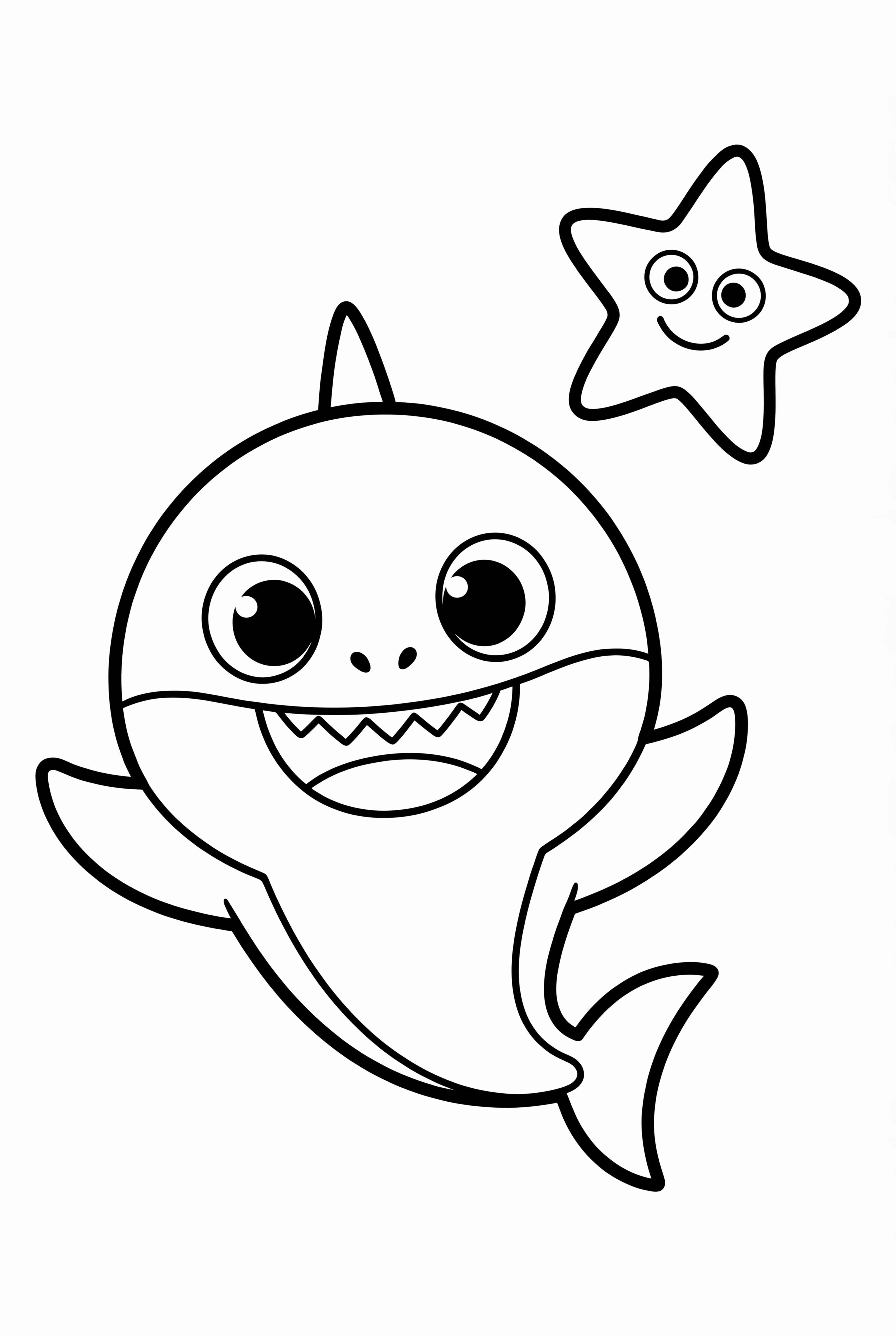 Baby Shark And A Starfish