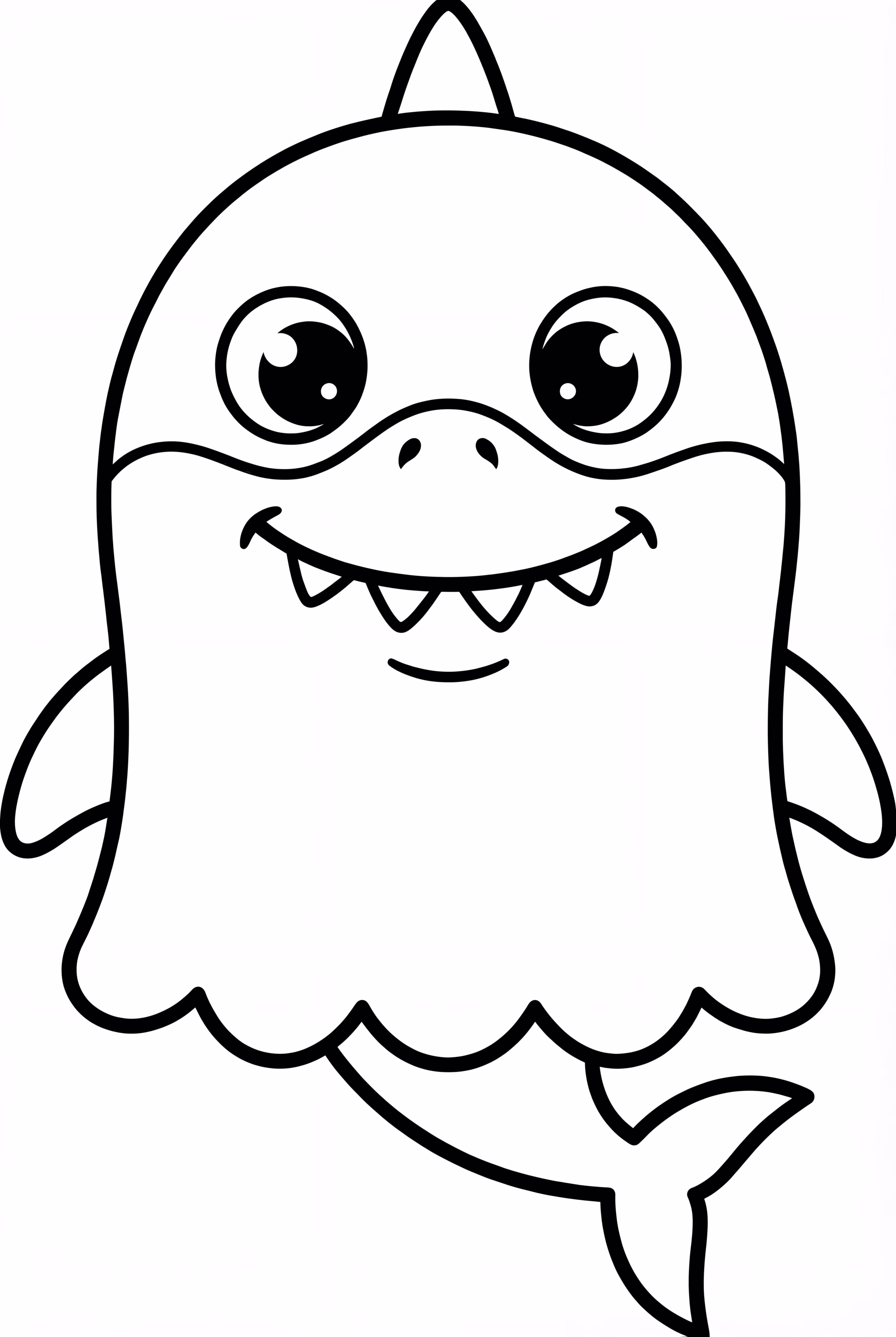 Baby Shark As A Little Ghost
