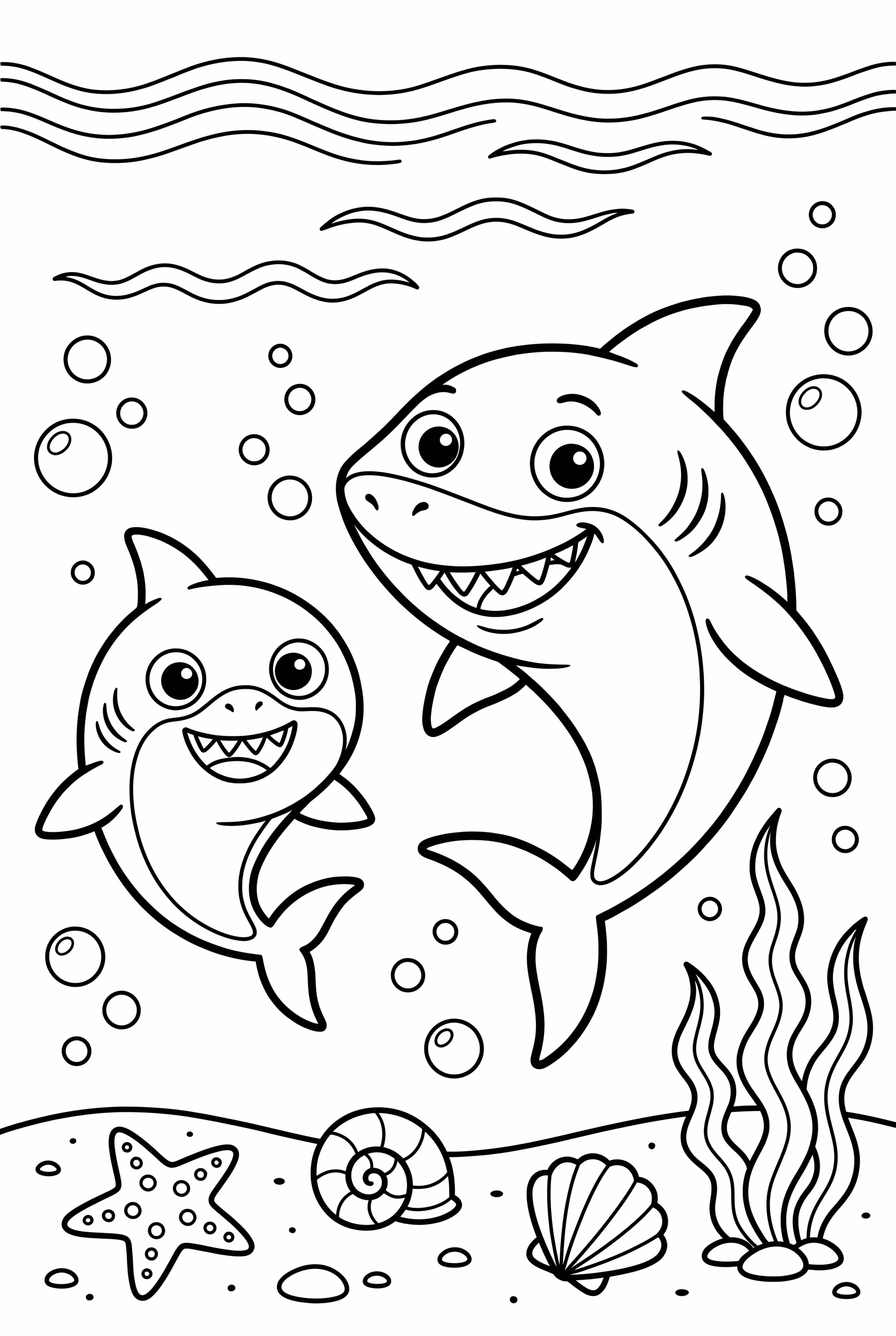 Baby Shark Racing With Daddy Shark