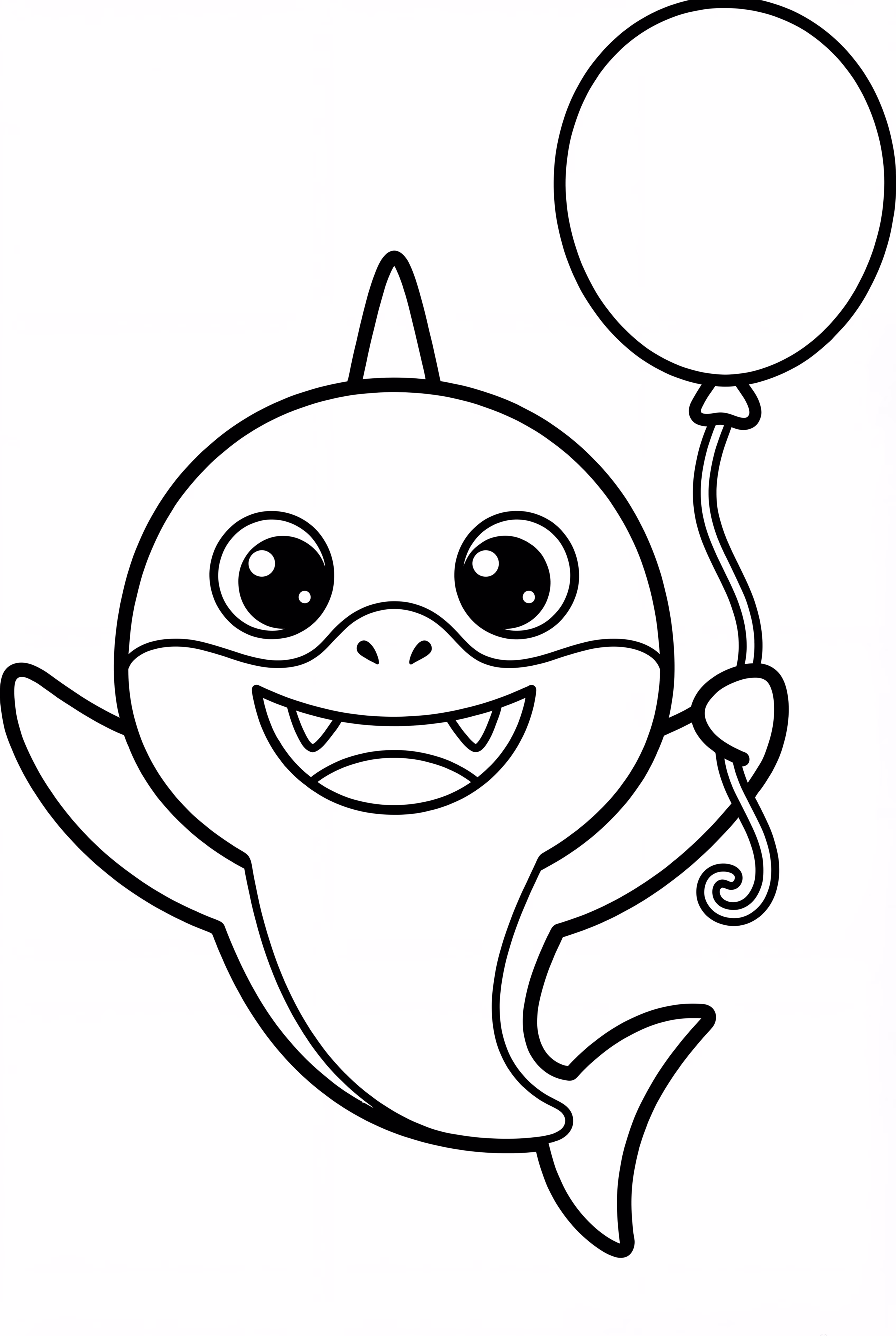 Baby Shark With A Birthday Balloon