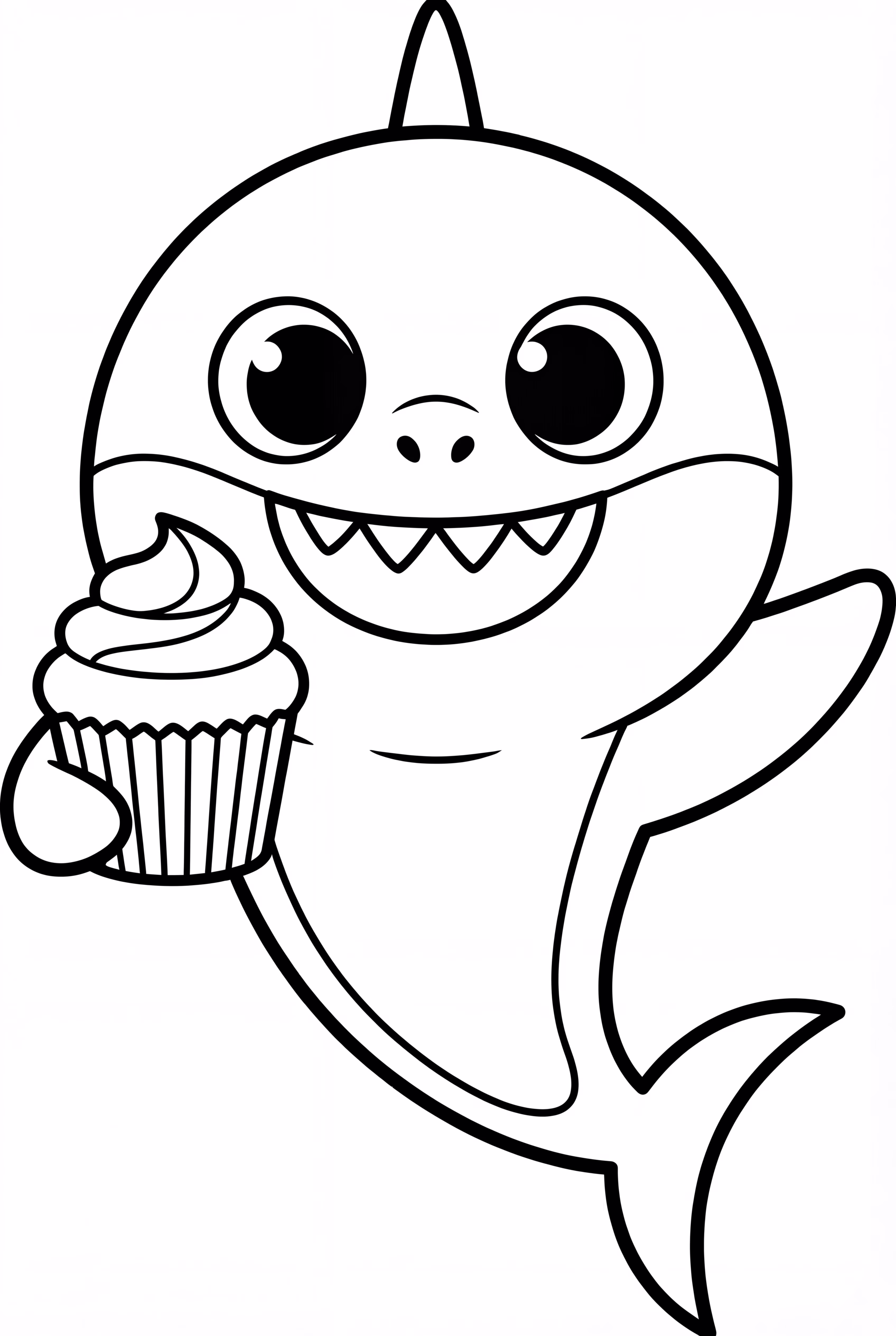 아기 상어와 컵케이크 하나