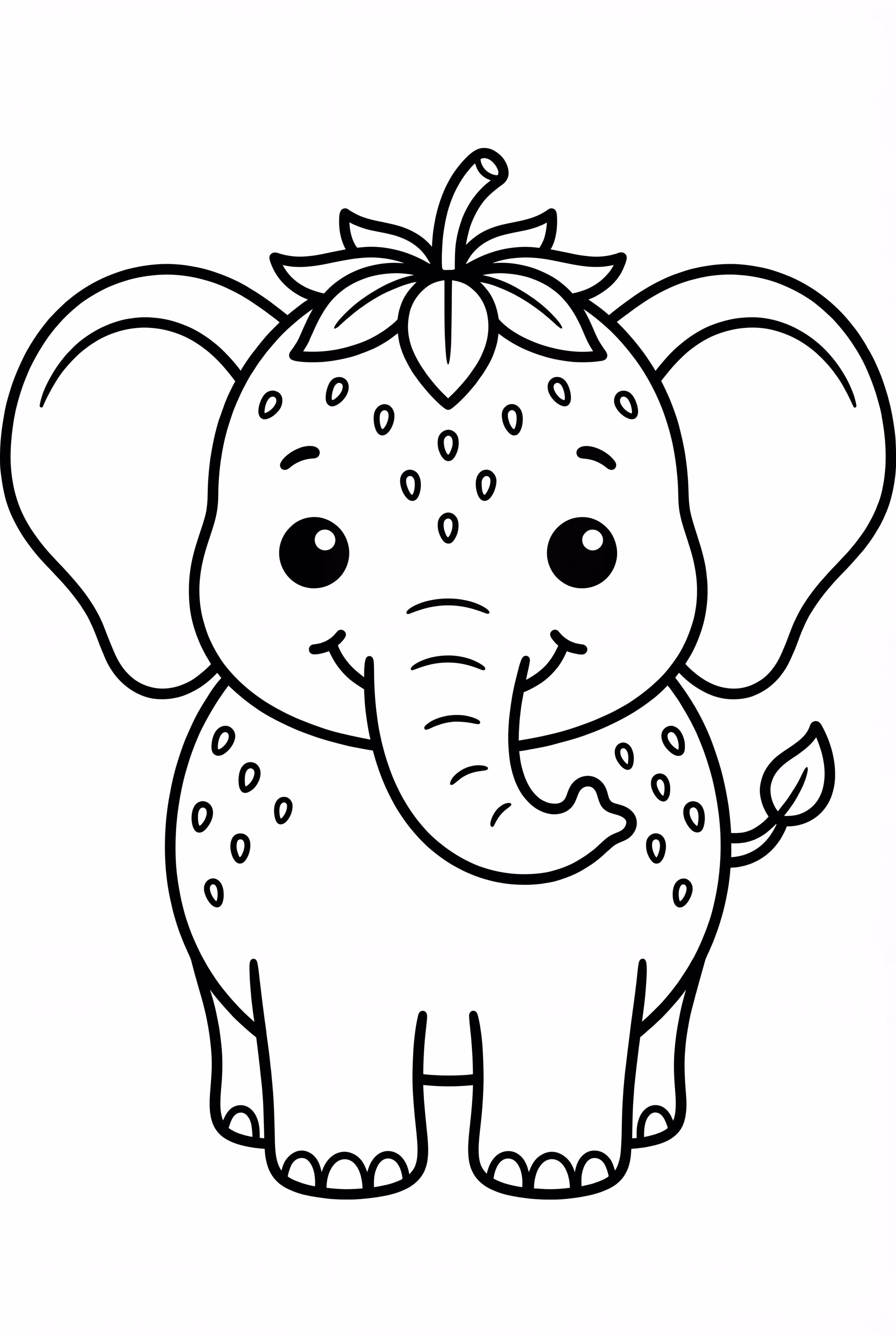 寶寶草莓大象微笑