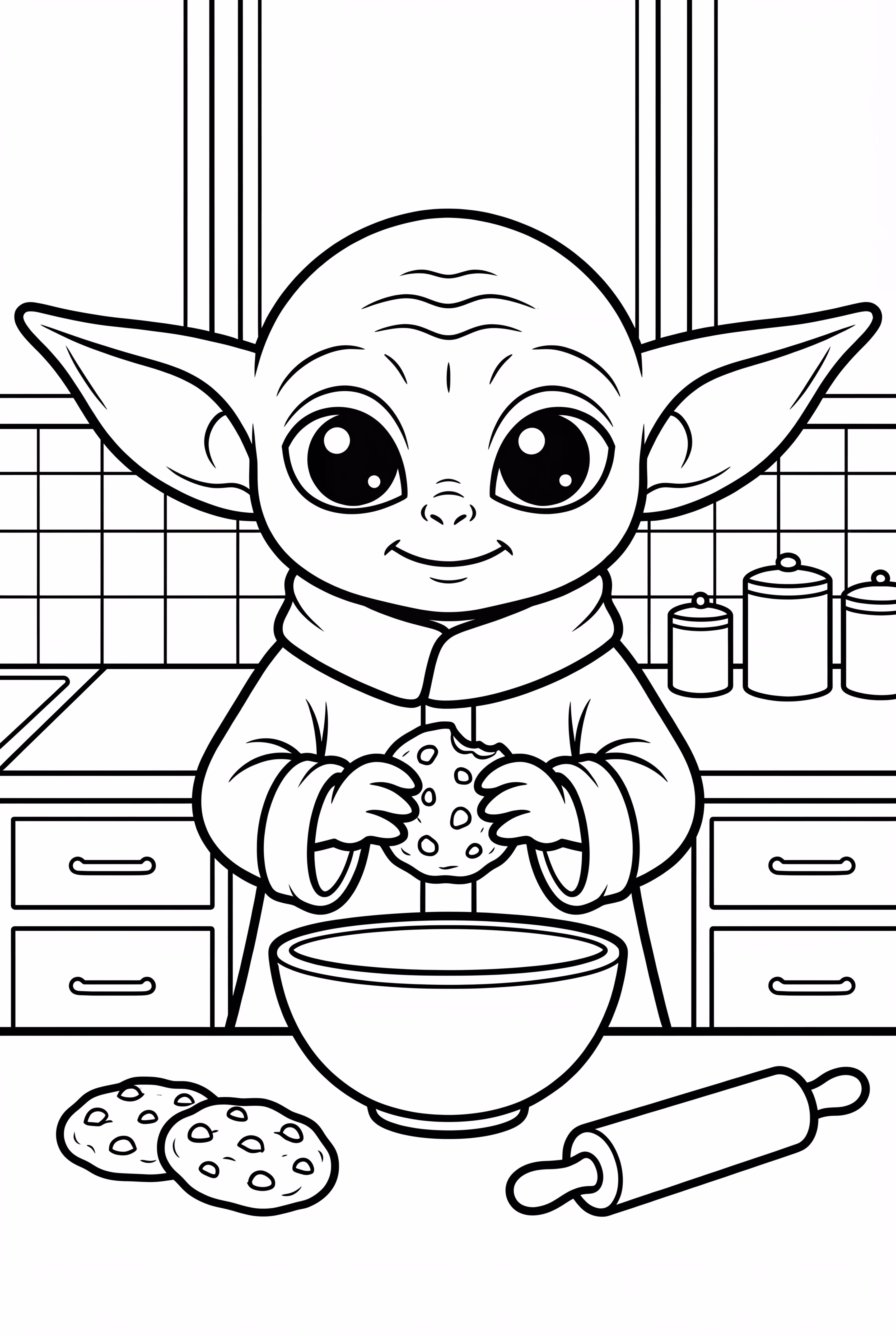 小尤達烘焙餅乾的廚房