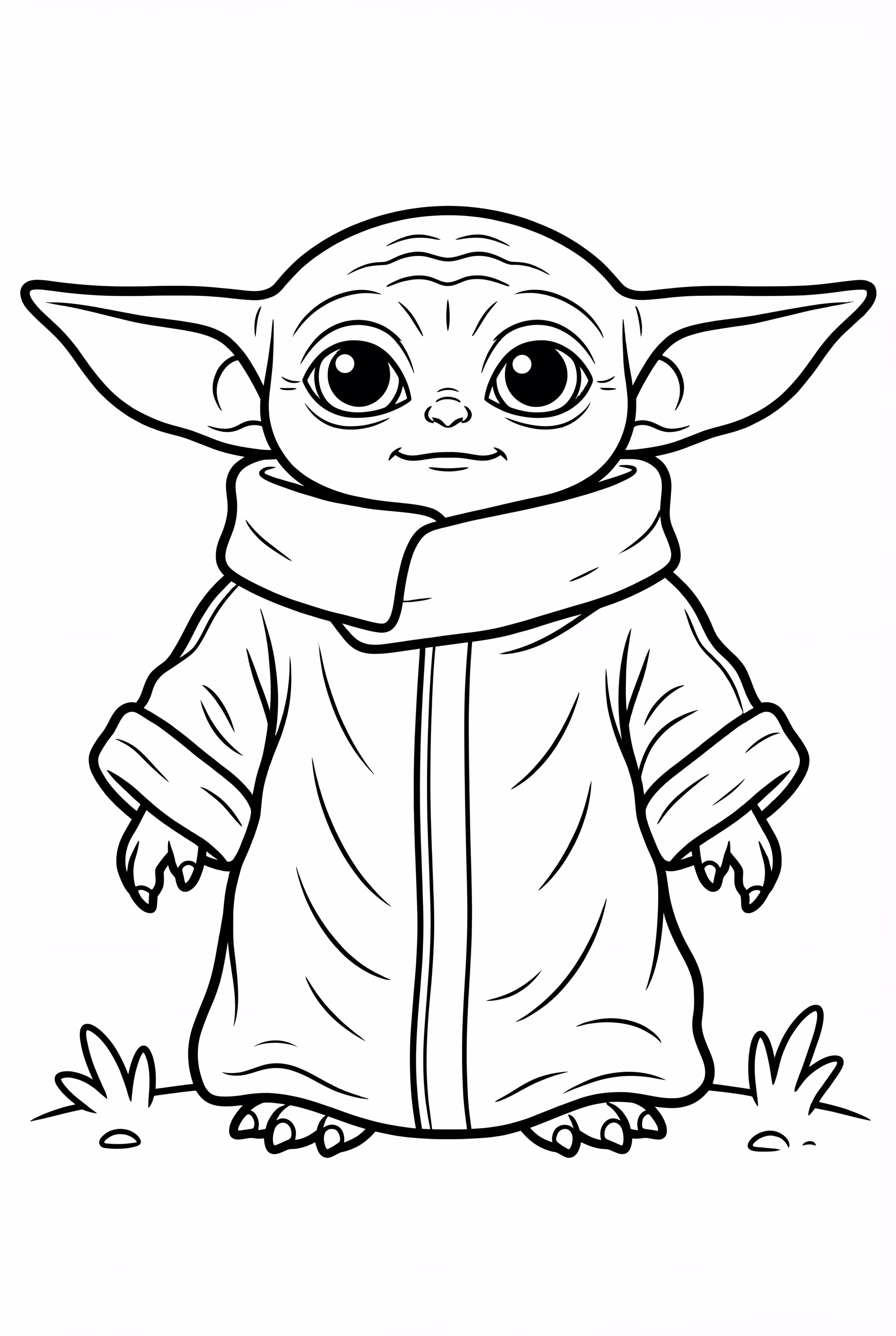 寶寶尤達在星空下露營