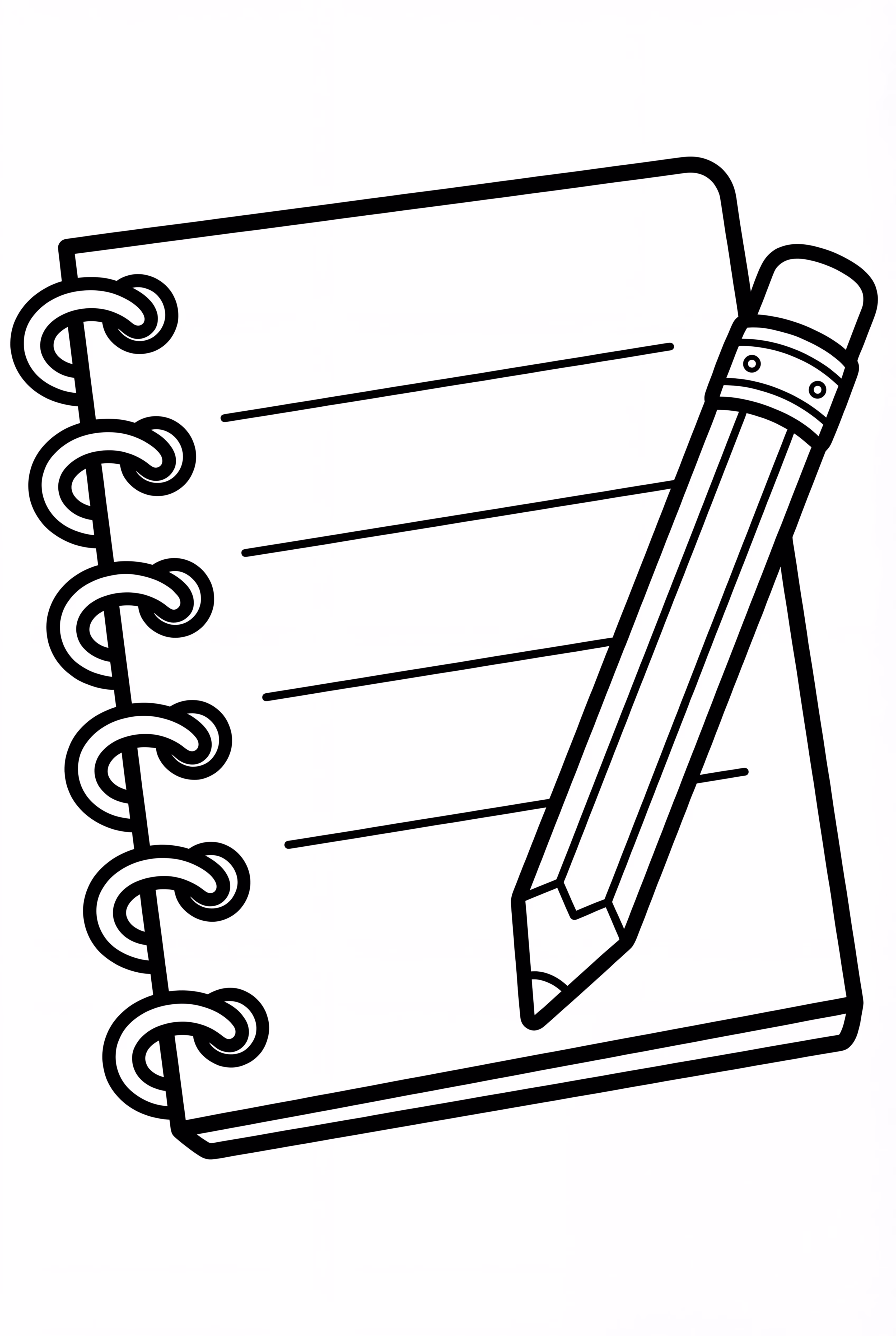 Back To School Notebook And Pencil