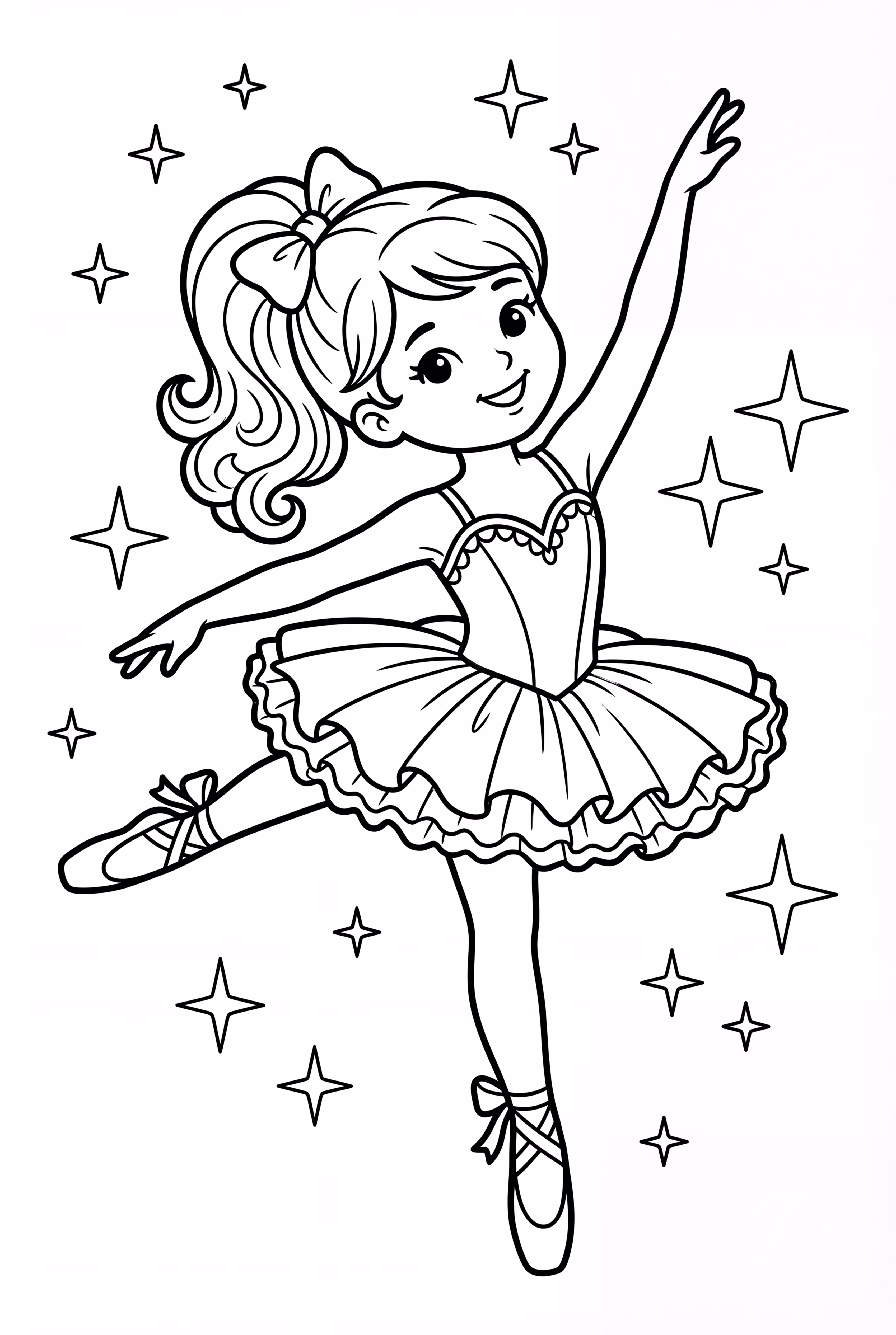 Ballerina in a Magical Winter Wonderland