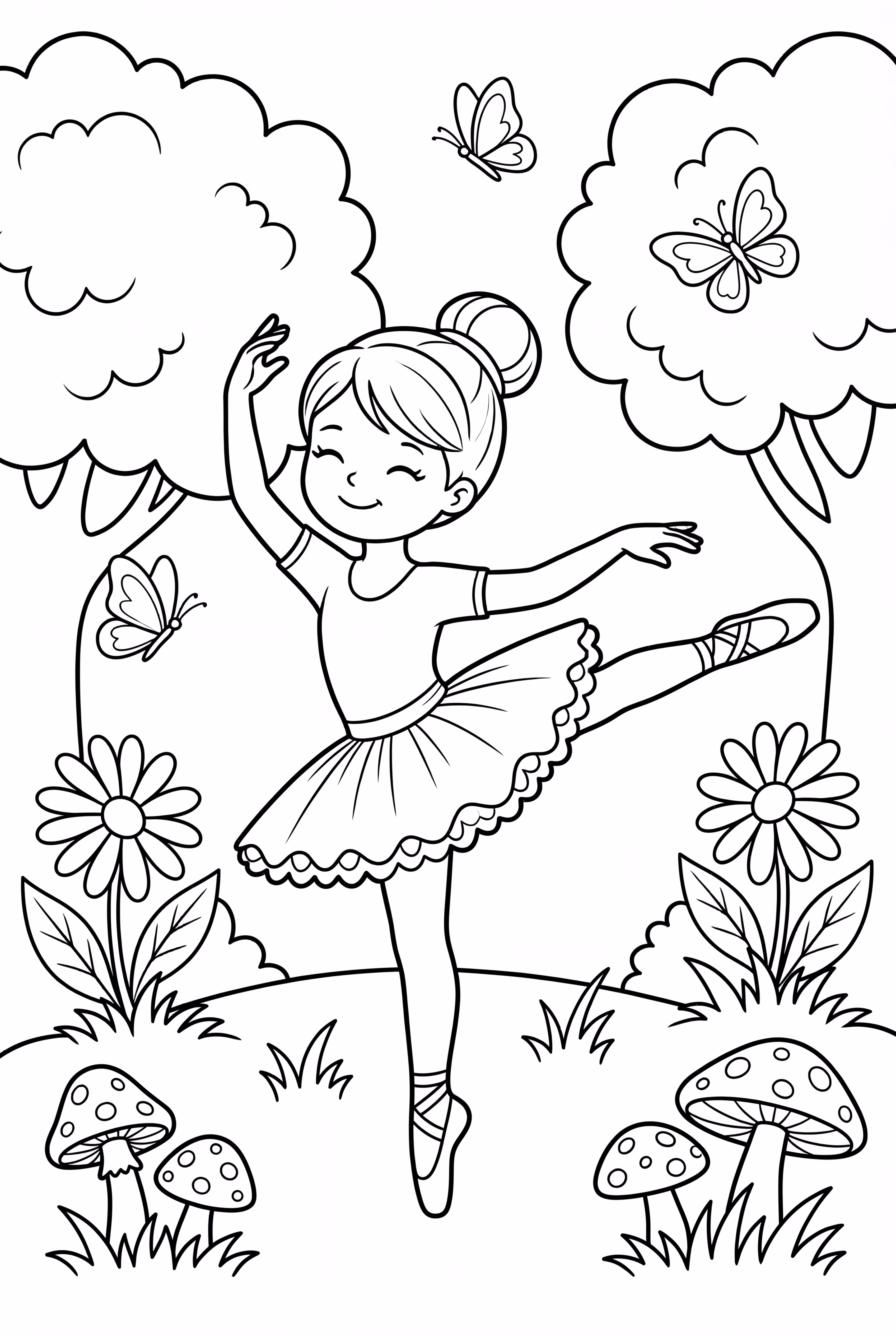 Bailarina en un Bosque Encantado