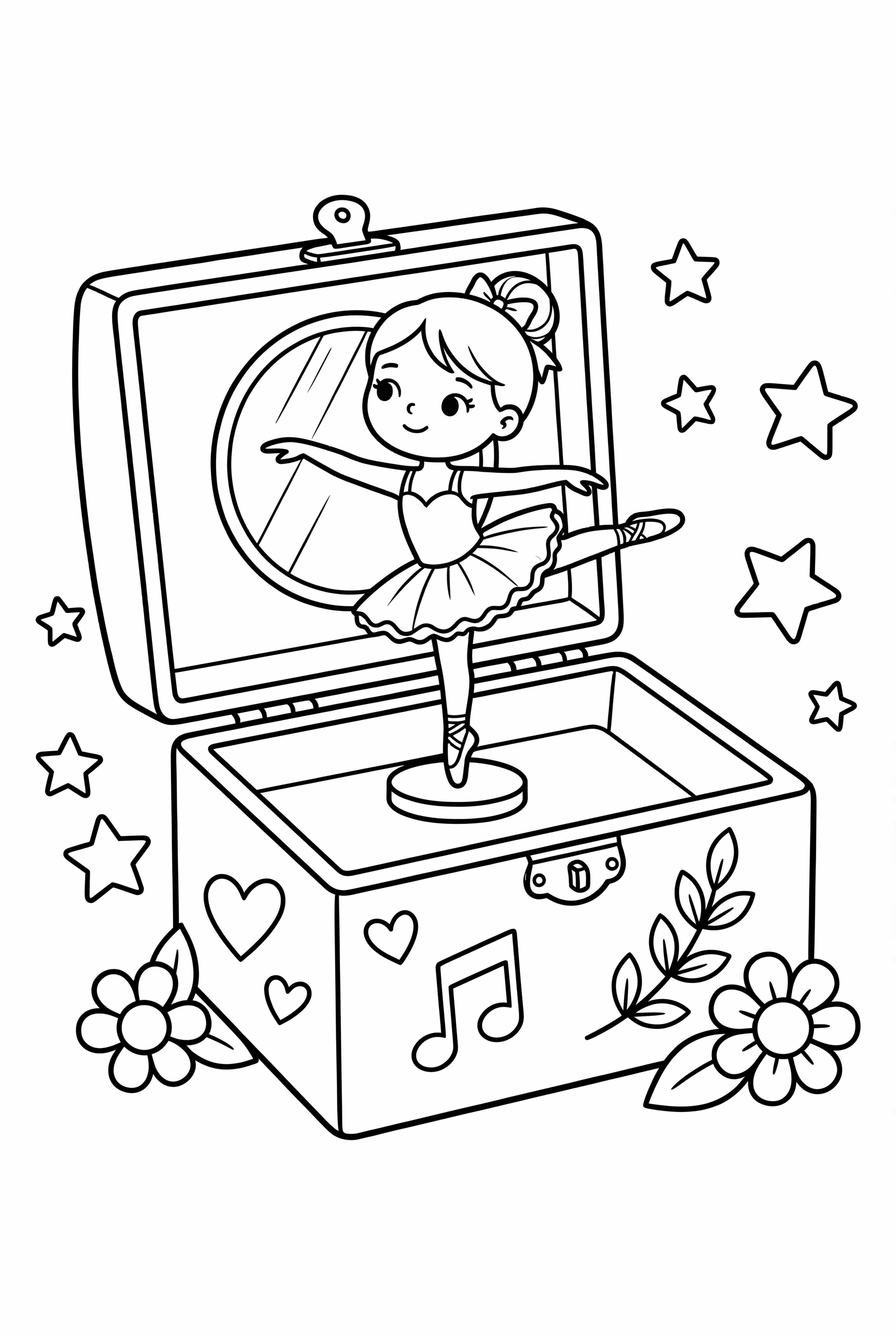 Ballerina inside a Jewelry Music Box