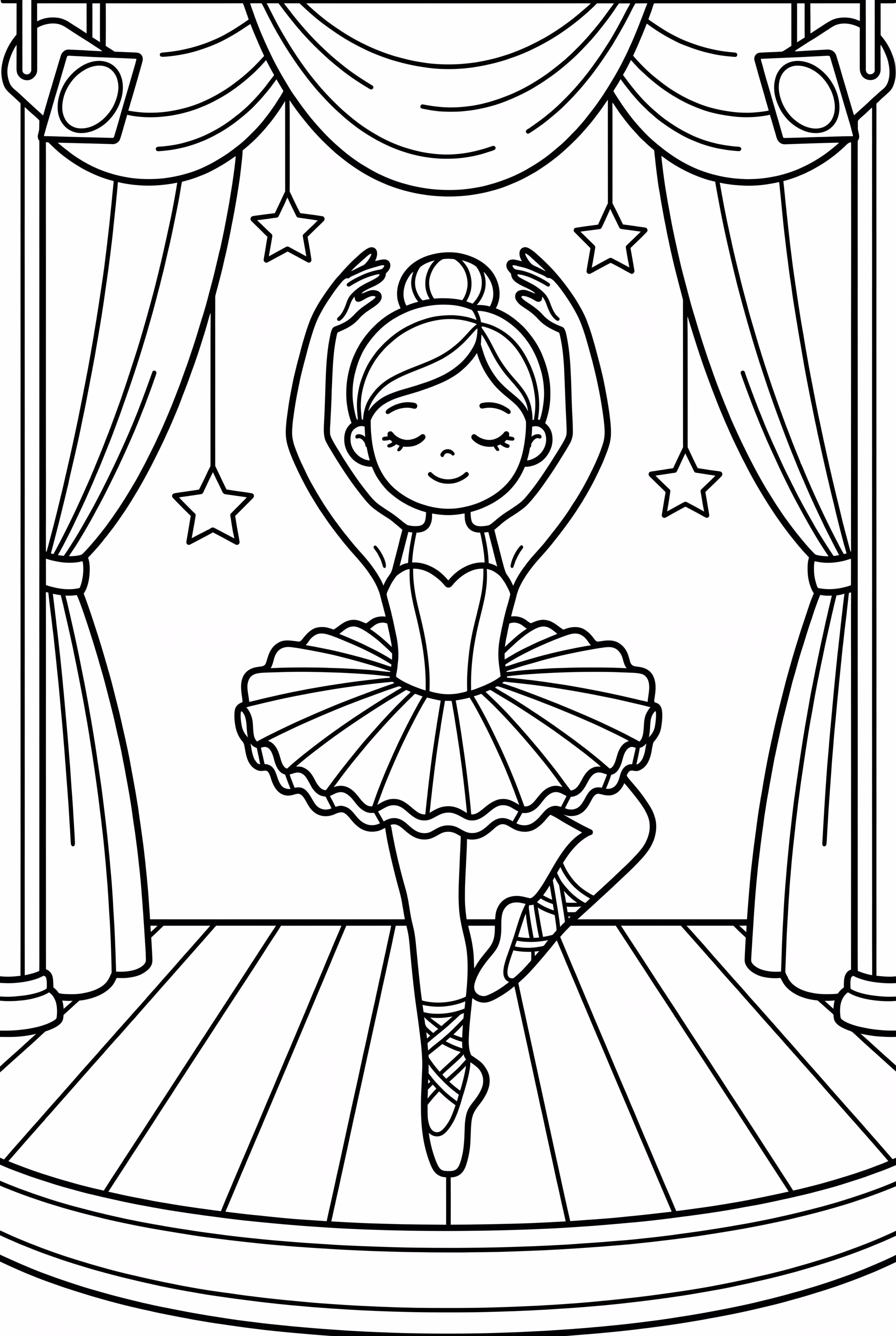 Ballerina on a Grand Stage