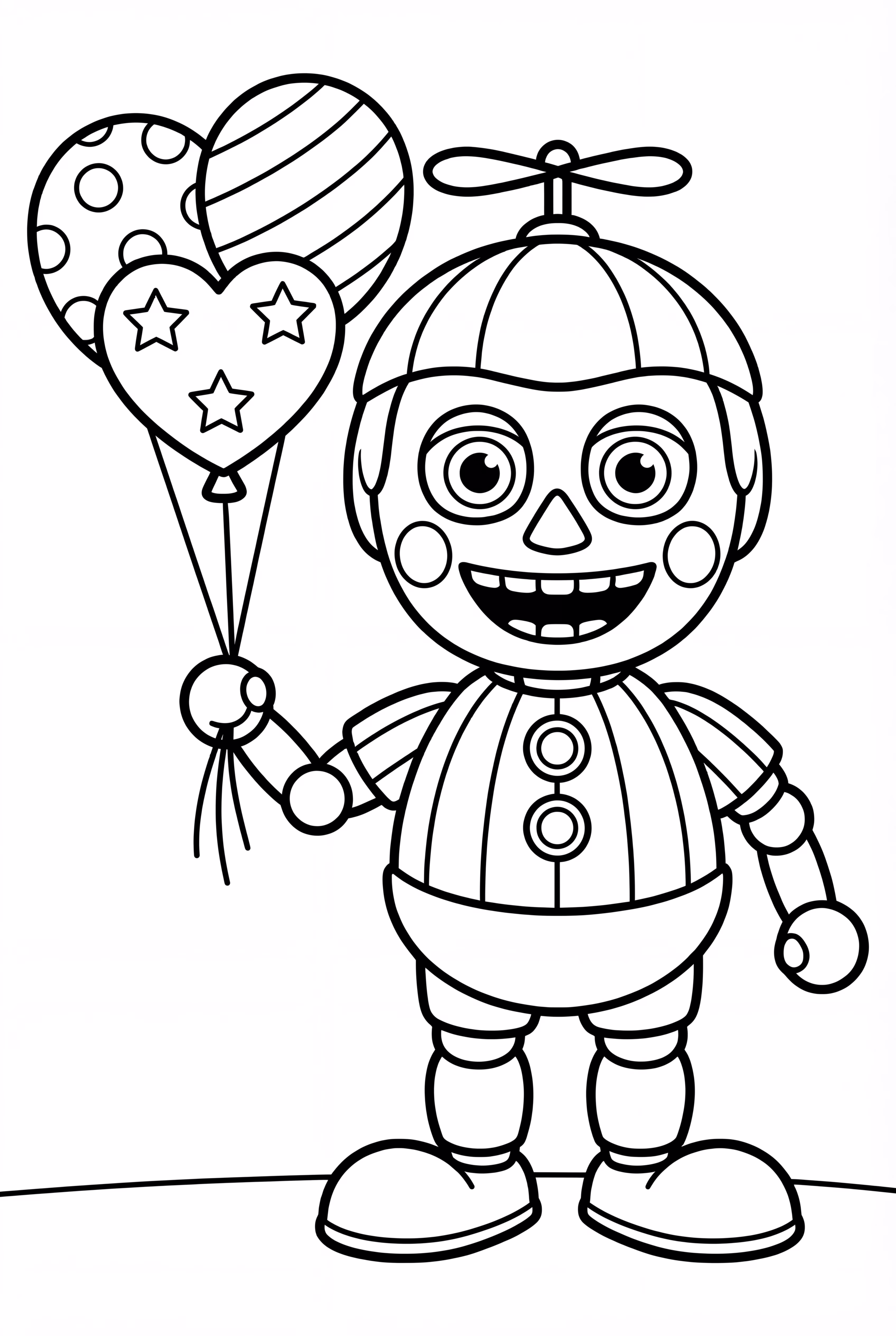 Menino Balão Segurando Balões