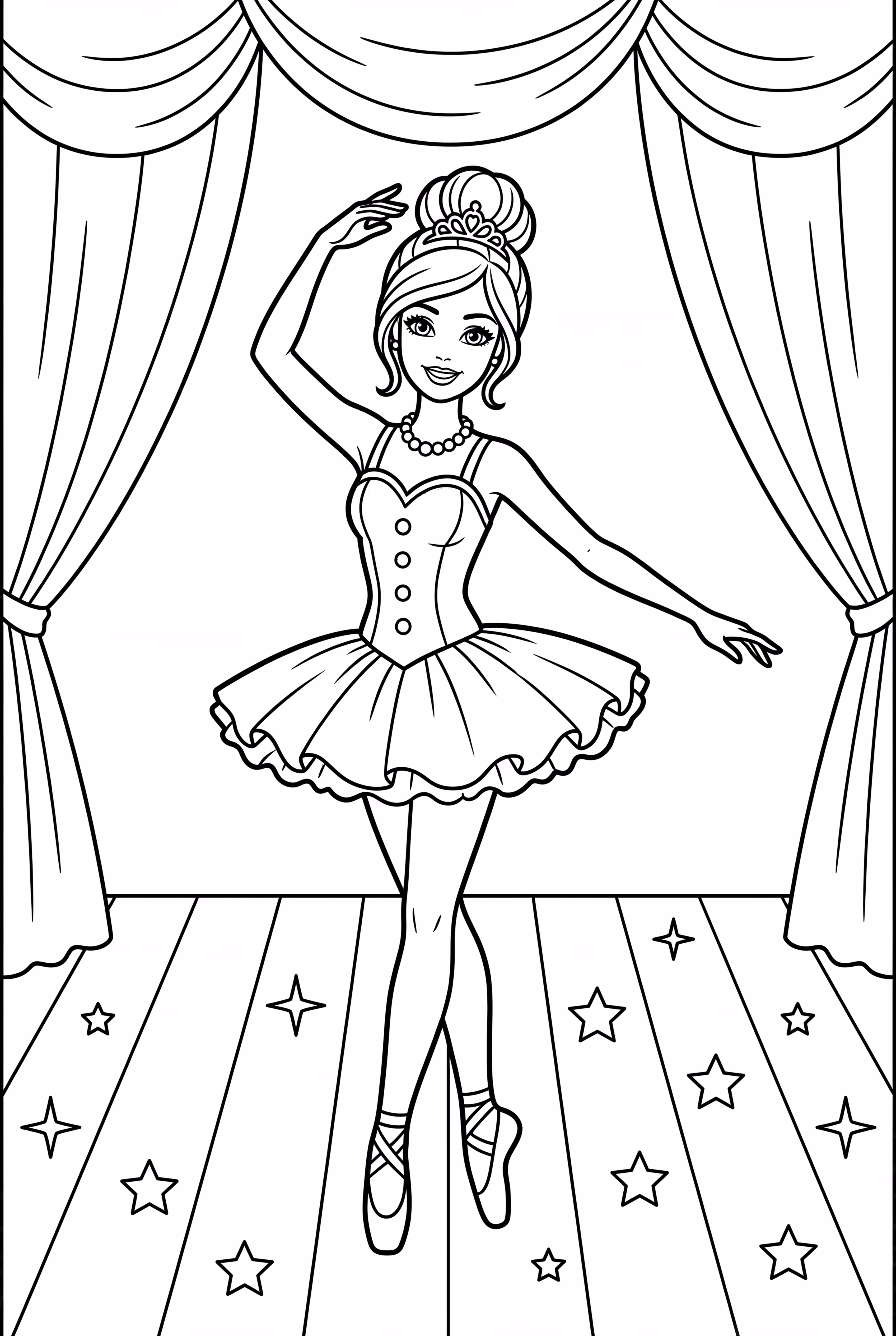 바비 발레리나 무대에서 춤추기