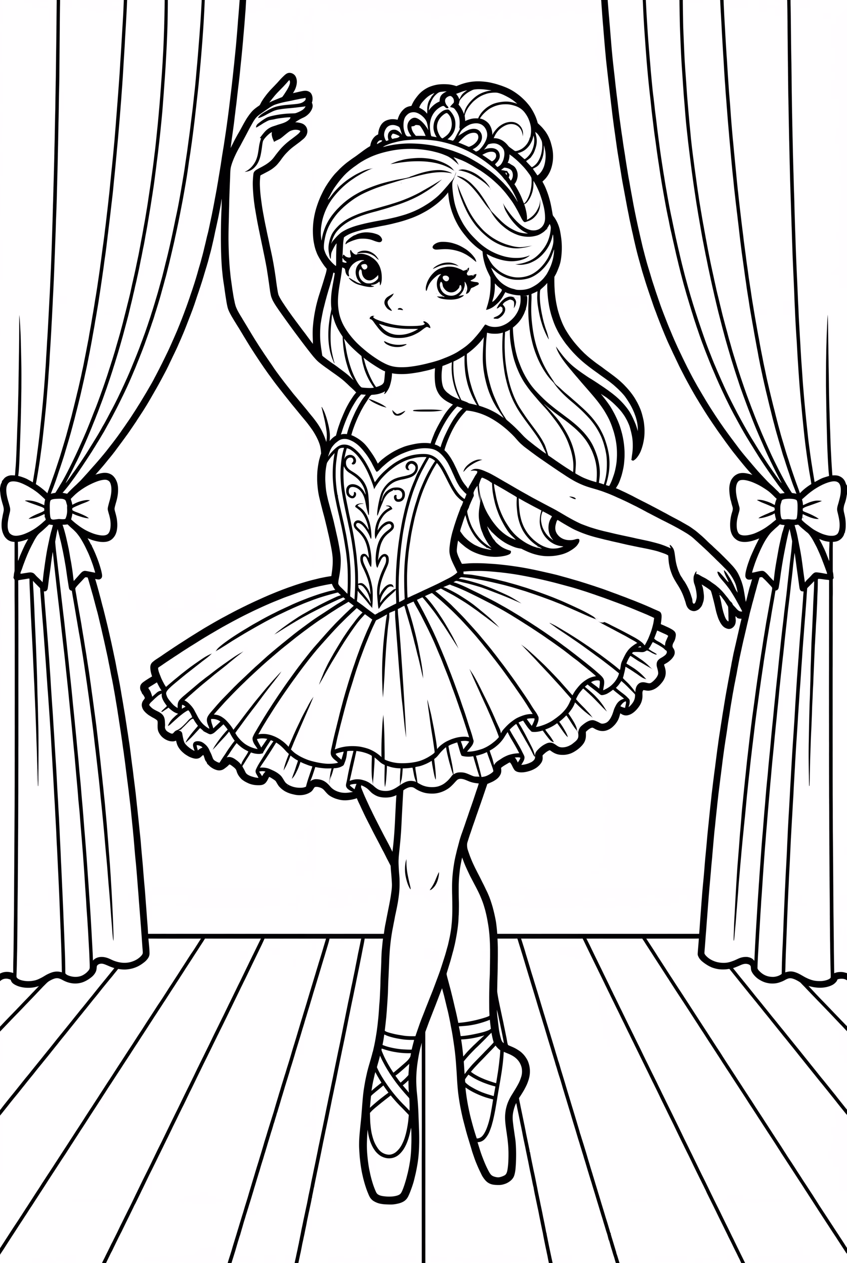 Barbie Ballerina Under a Spotlight