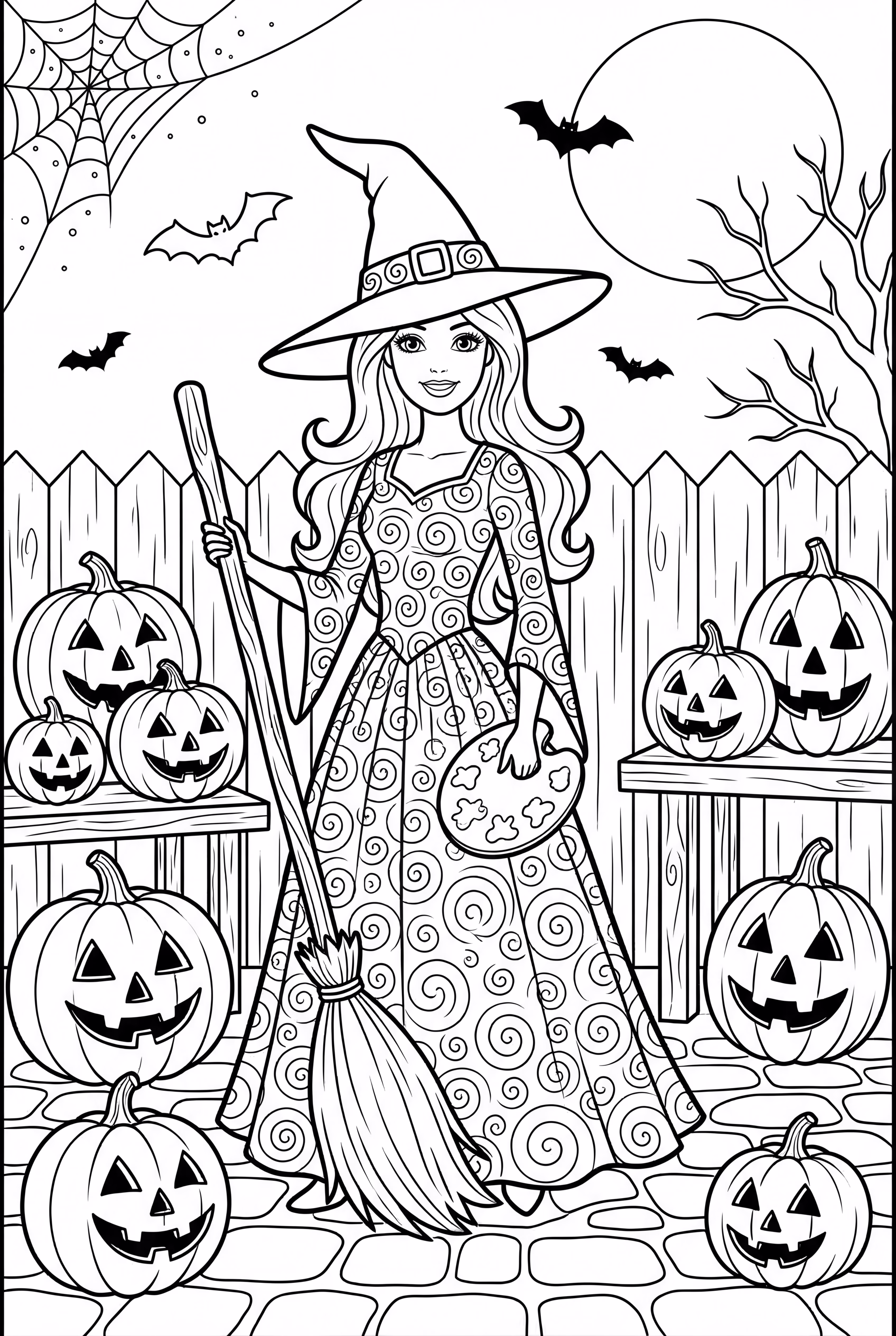 바비 할로윈 호박 장식