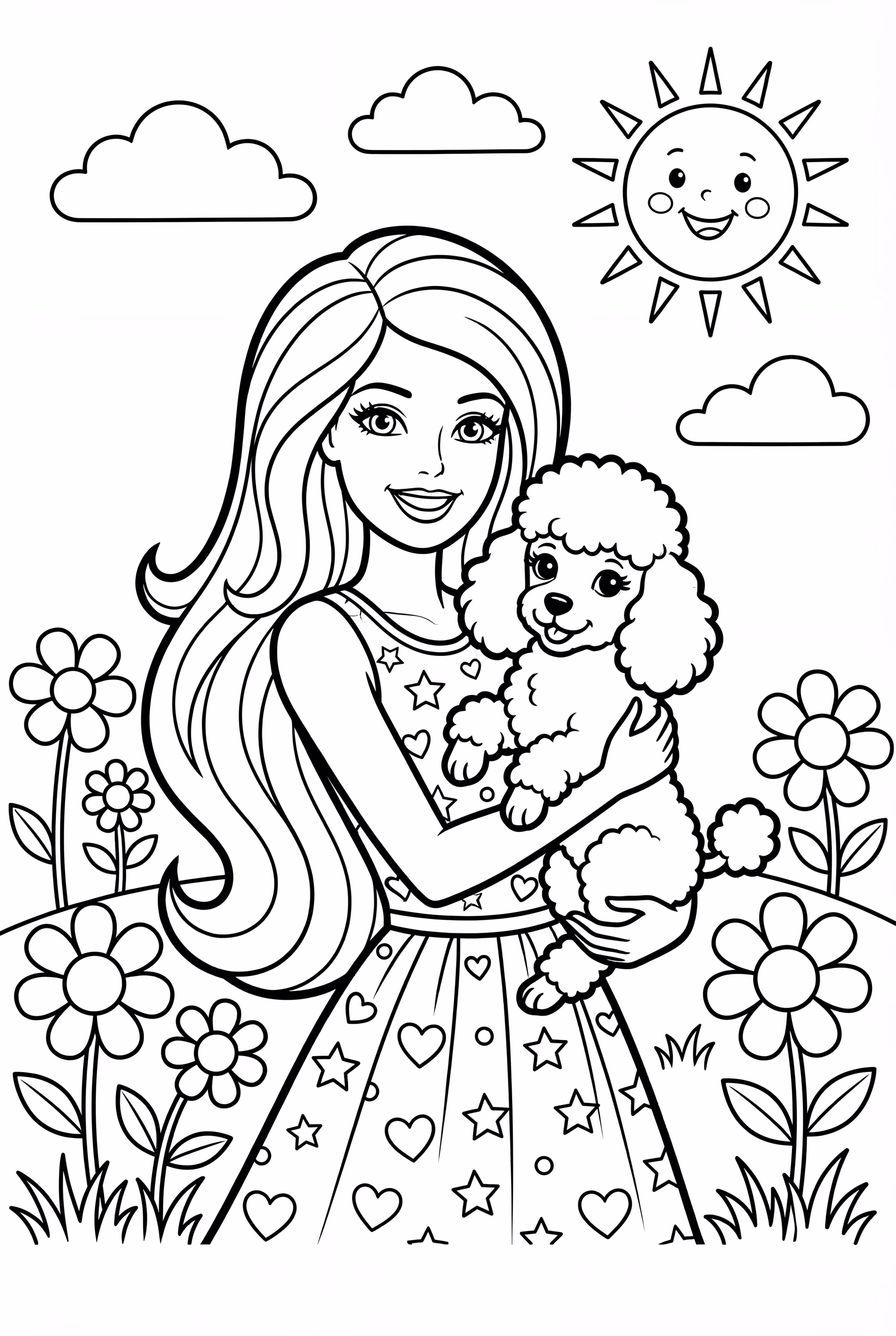 Barbie Holding A Poodle