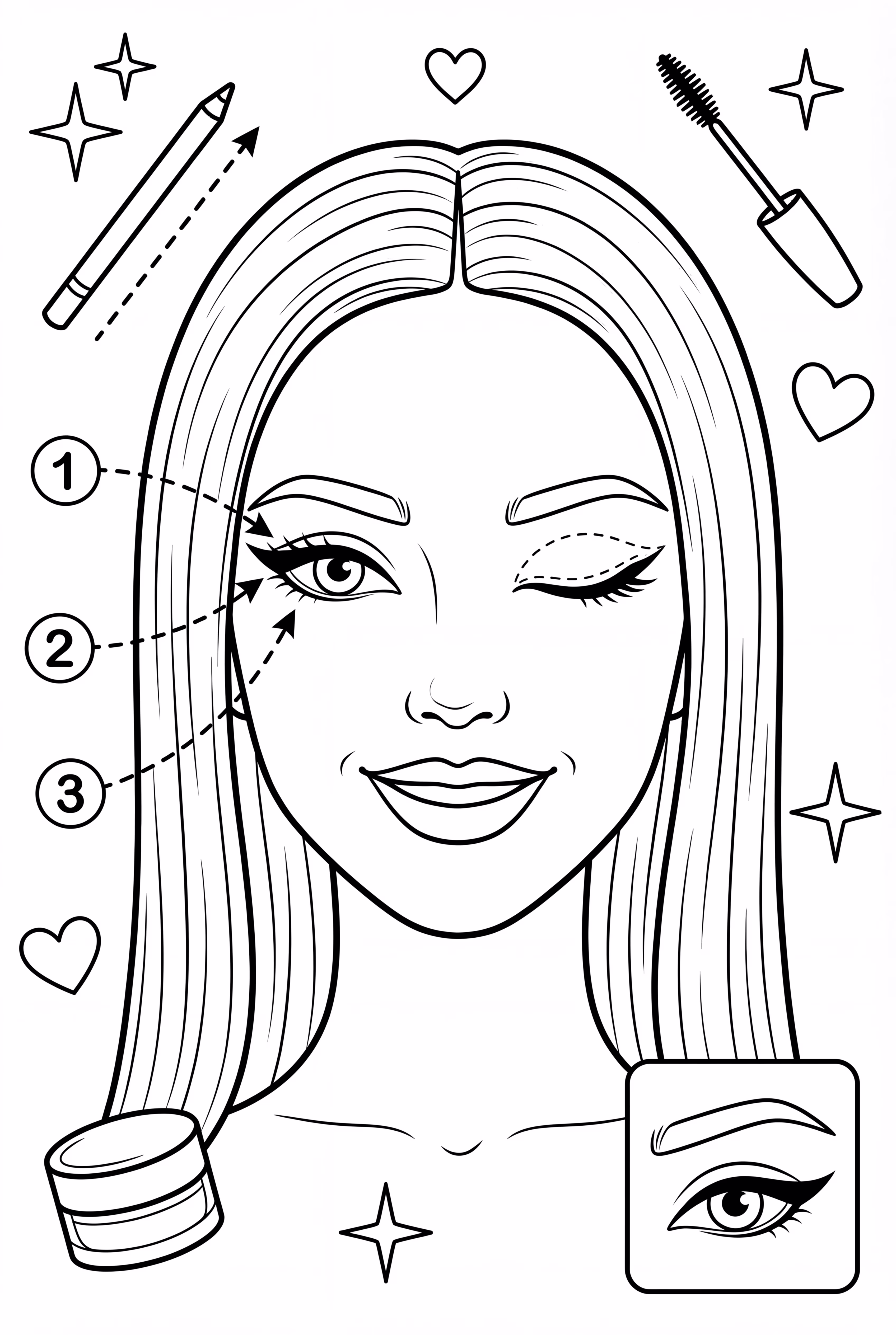 Barbie Magazine Tutorial On Cat-Eye Looks