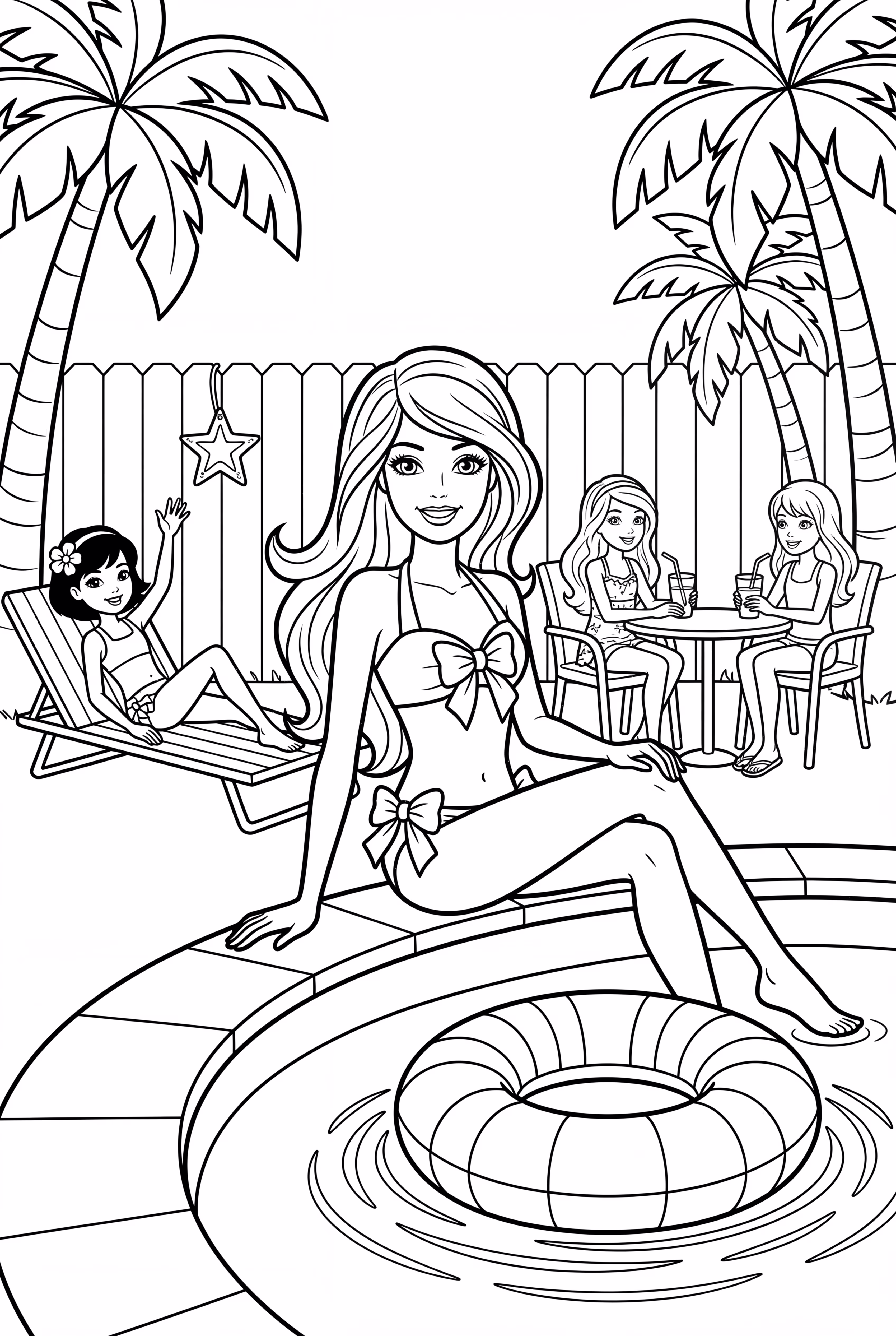 芭比馬里布別墅泳池派對