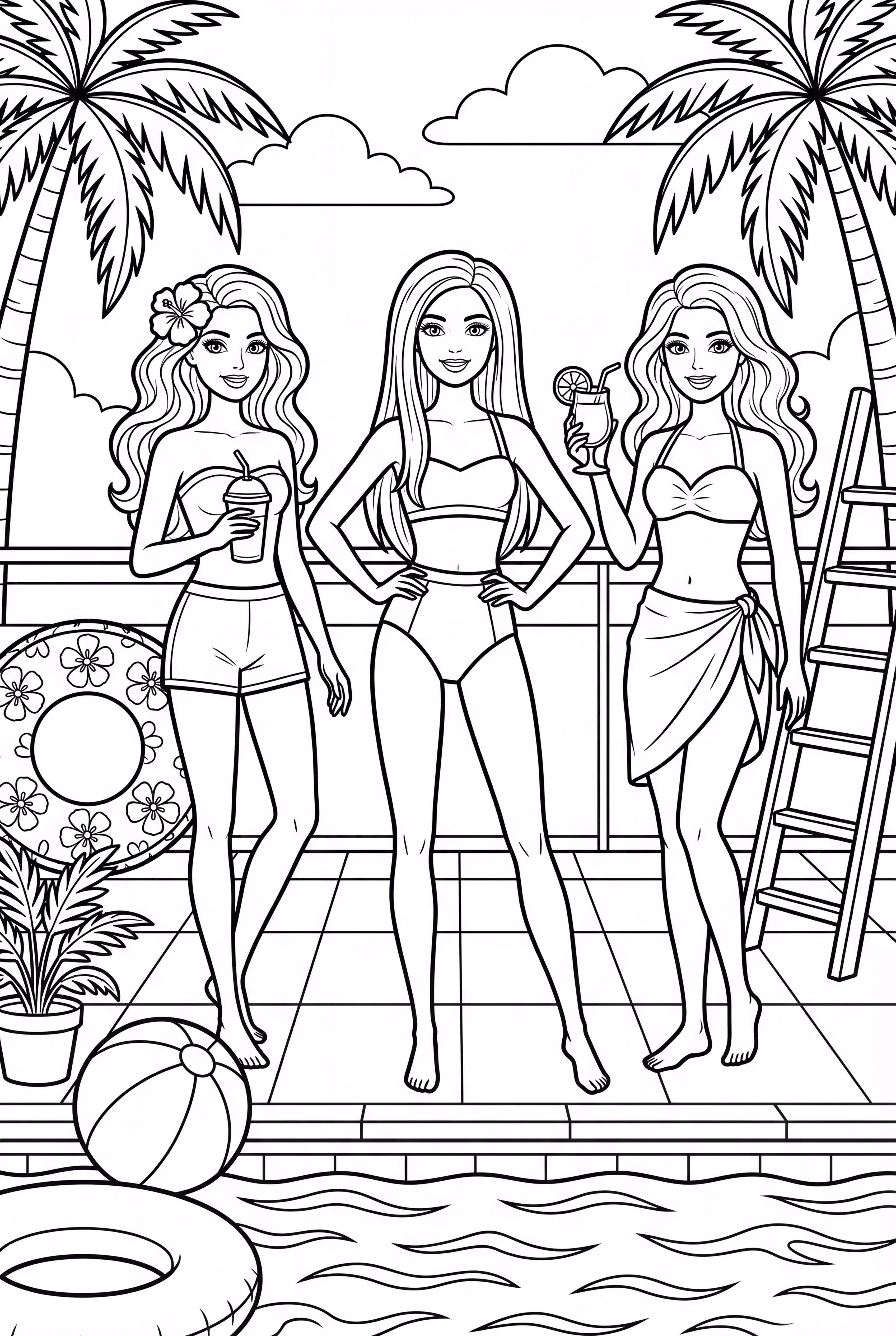 芭比瑪麗亞海灘泳池派對