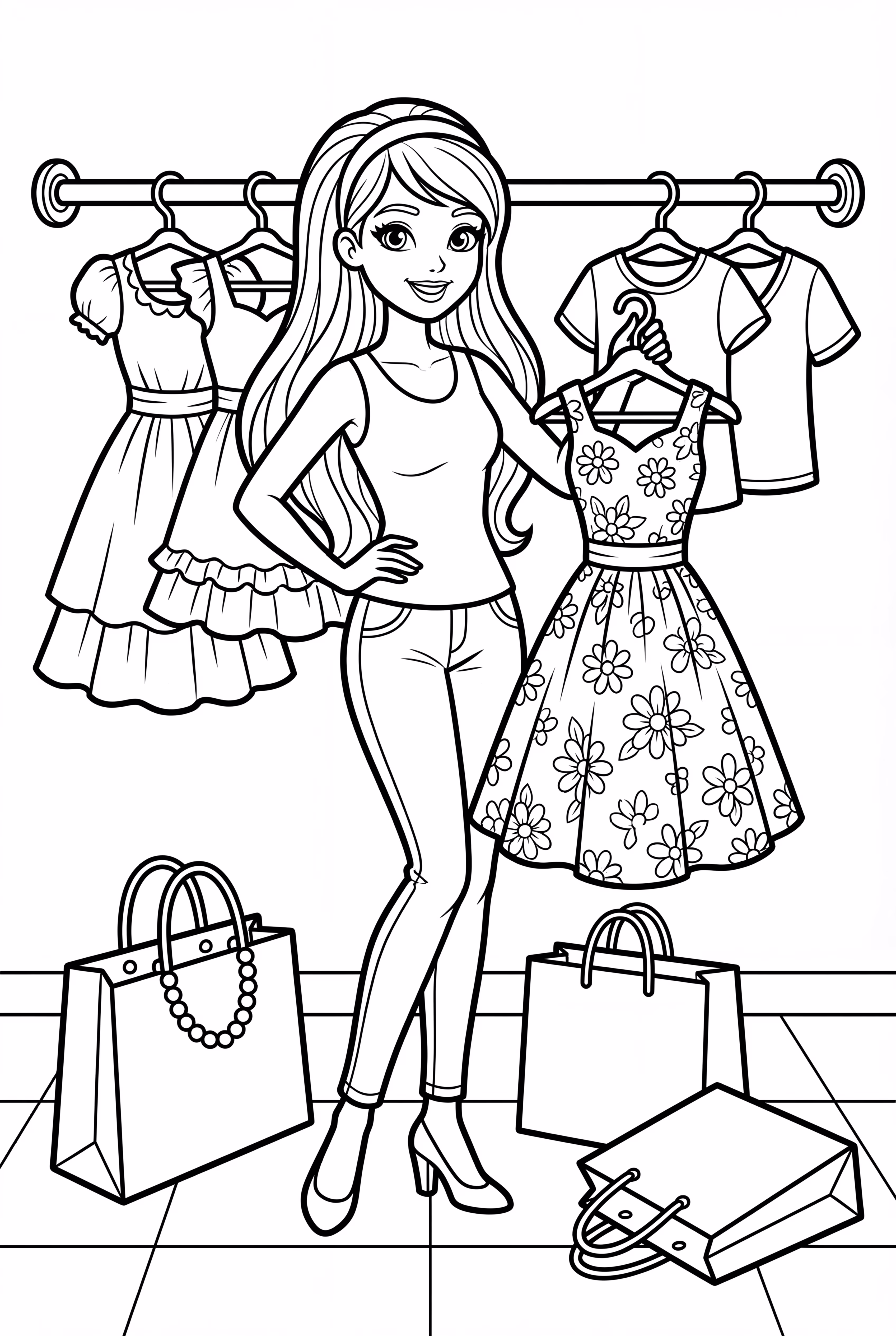 바비의 빈티지 의상 쇼핑