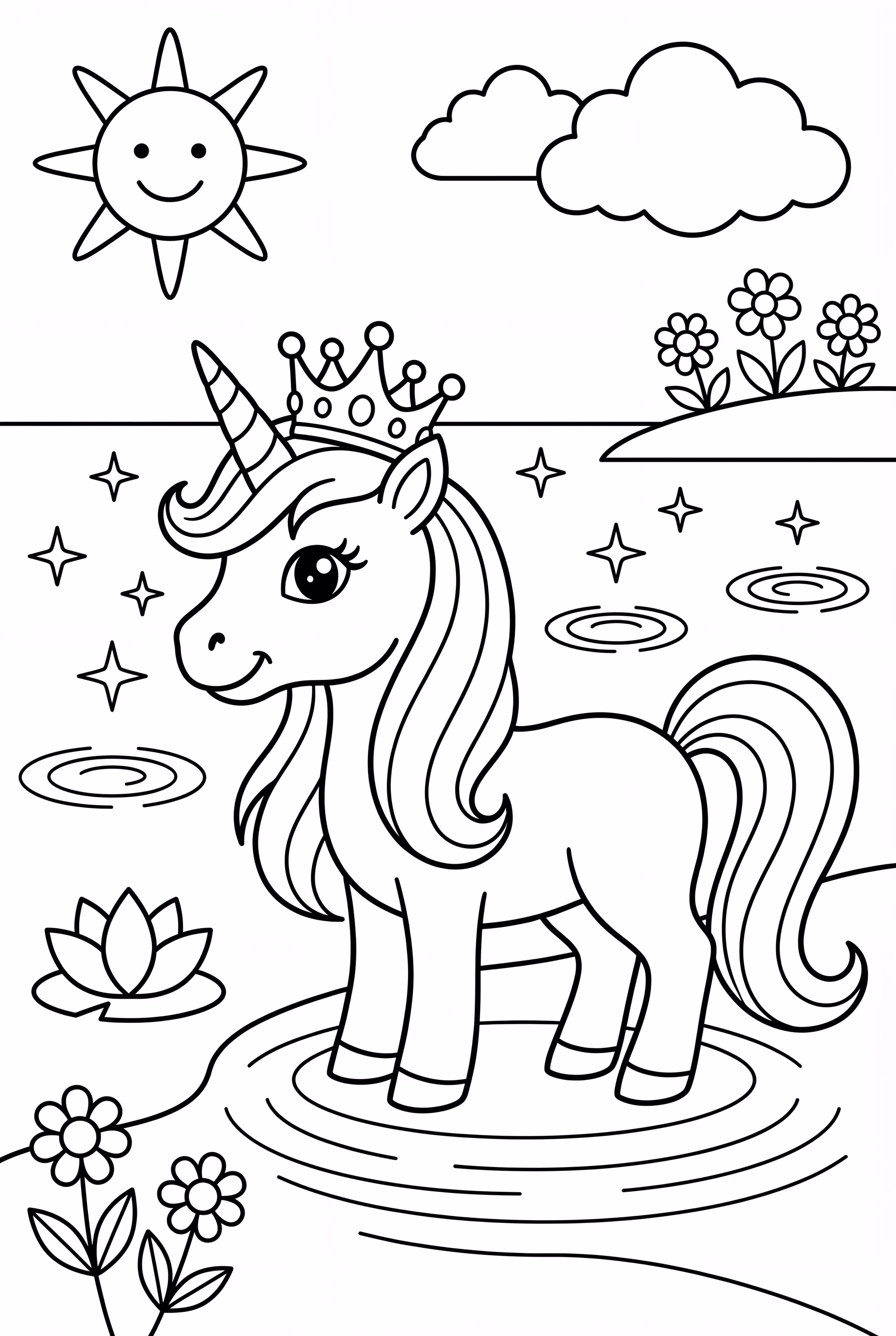 Barbie Unicorn At Sparkling Lake