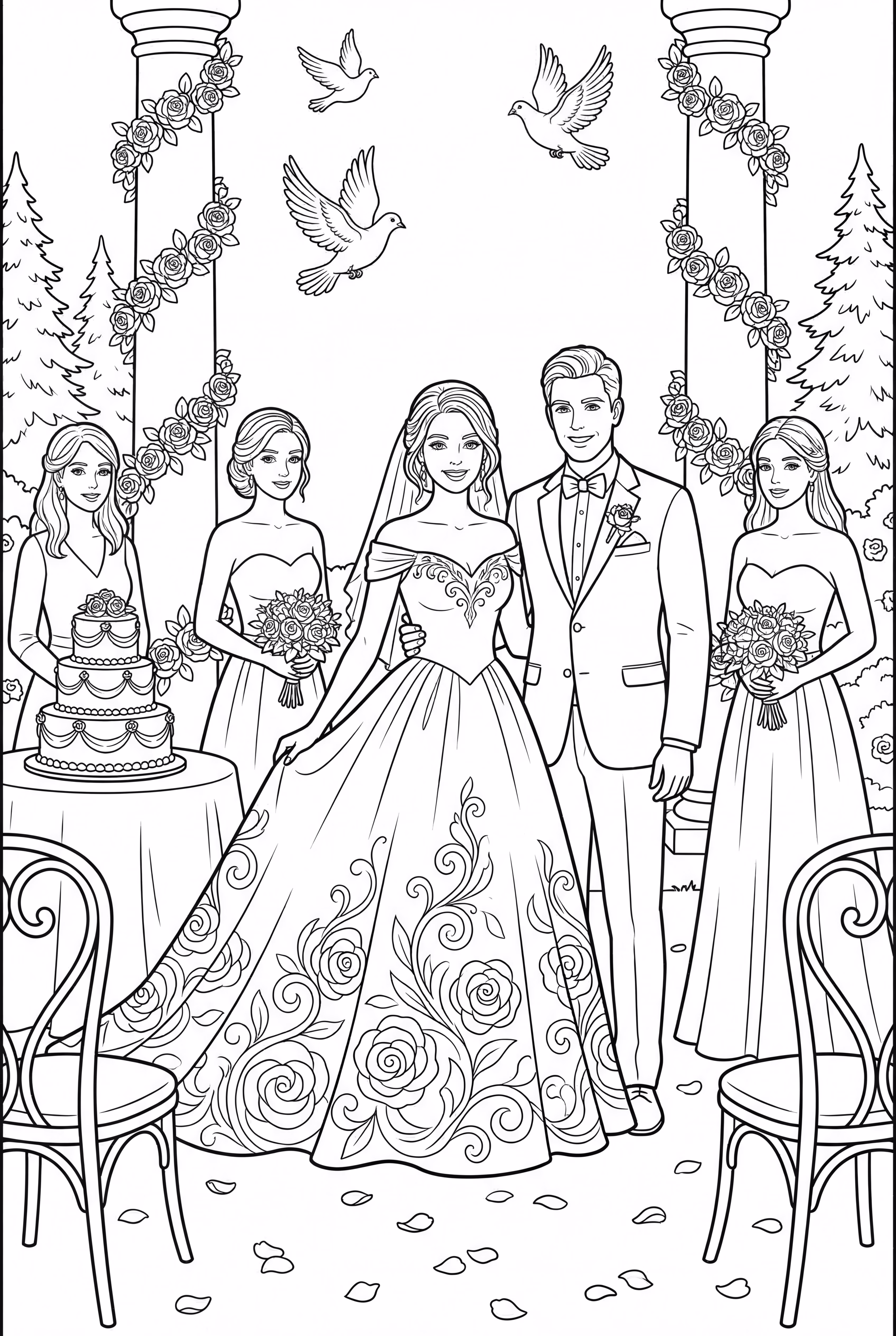 바비와 켄의 결혼식과 친구들