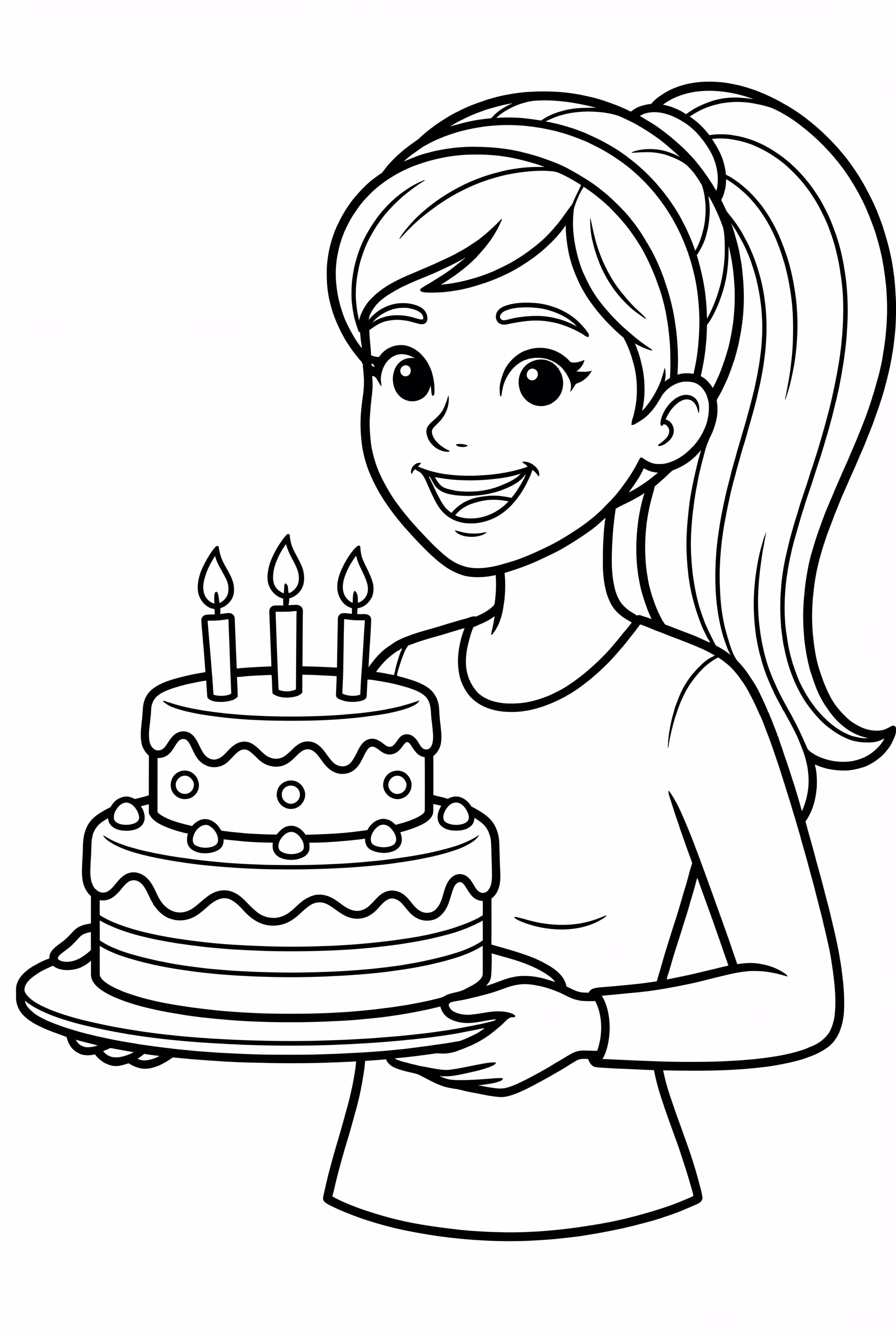 芭比和生日蛋糕