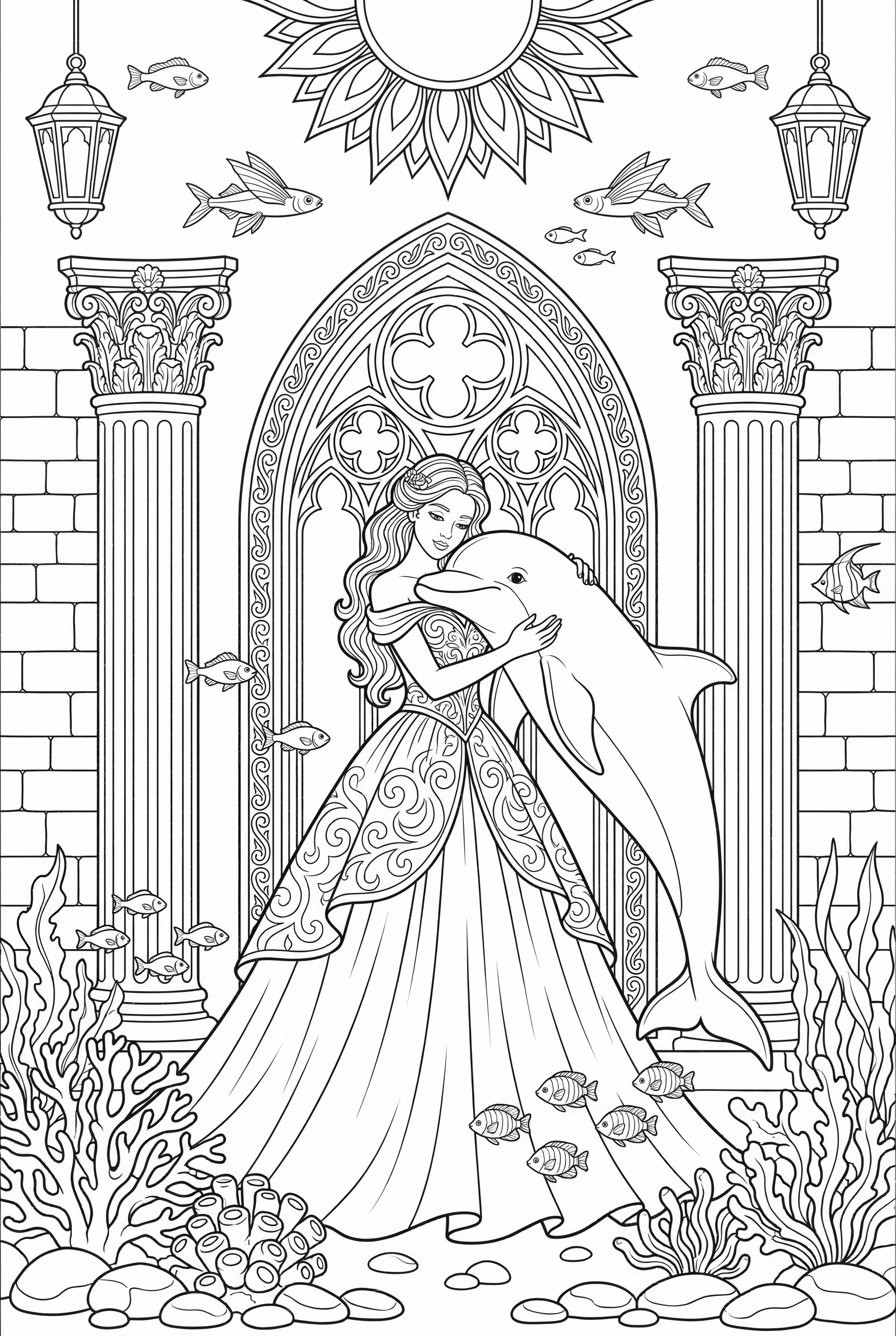 Barbie with Dolphin in Magical Ocean