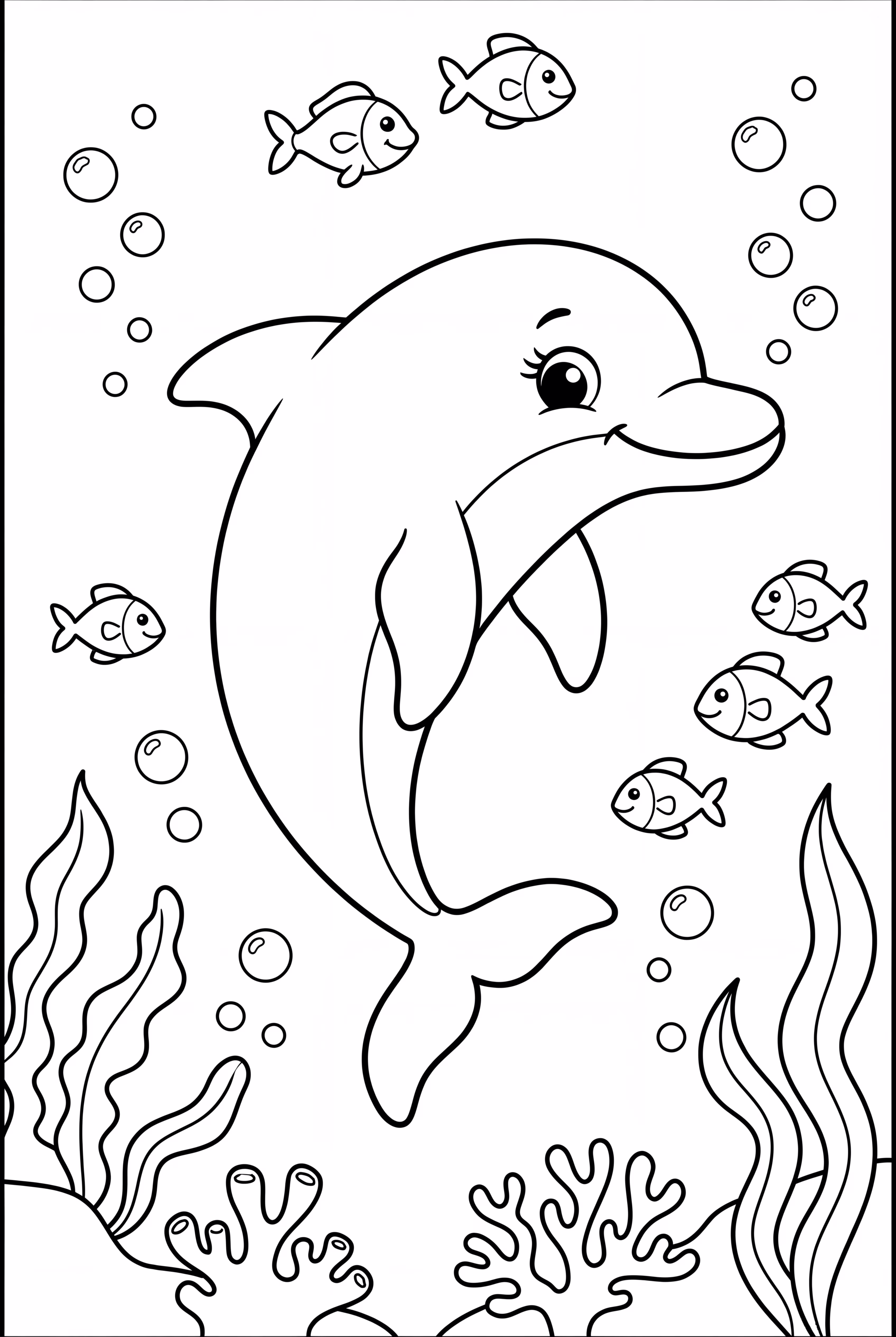 Basic dolphin outline