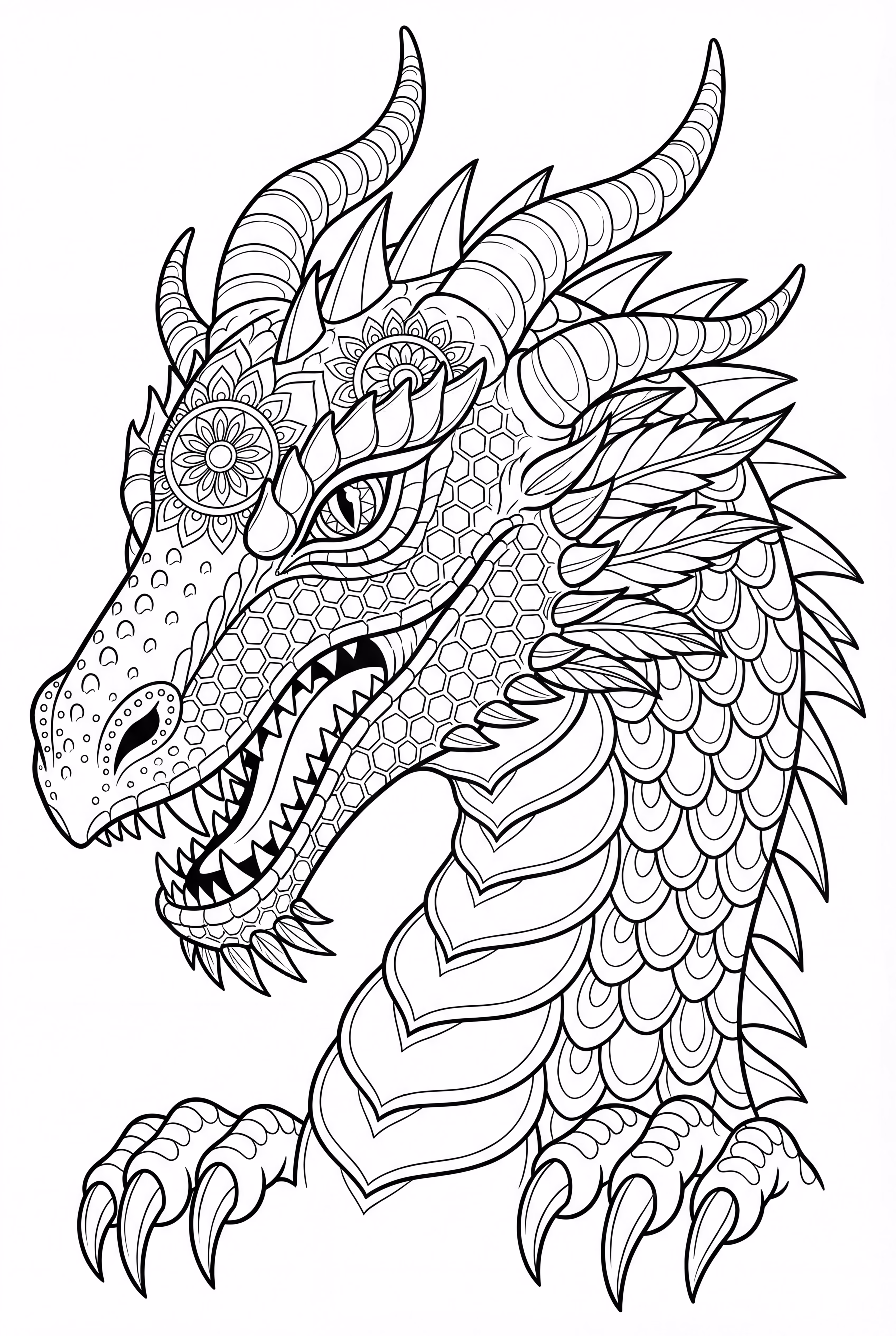 Tête de dragon basique