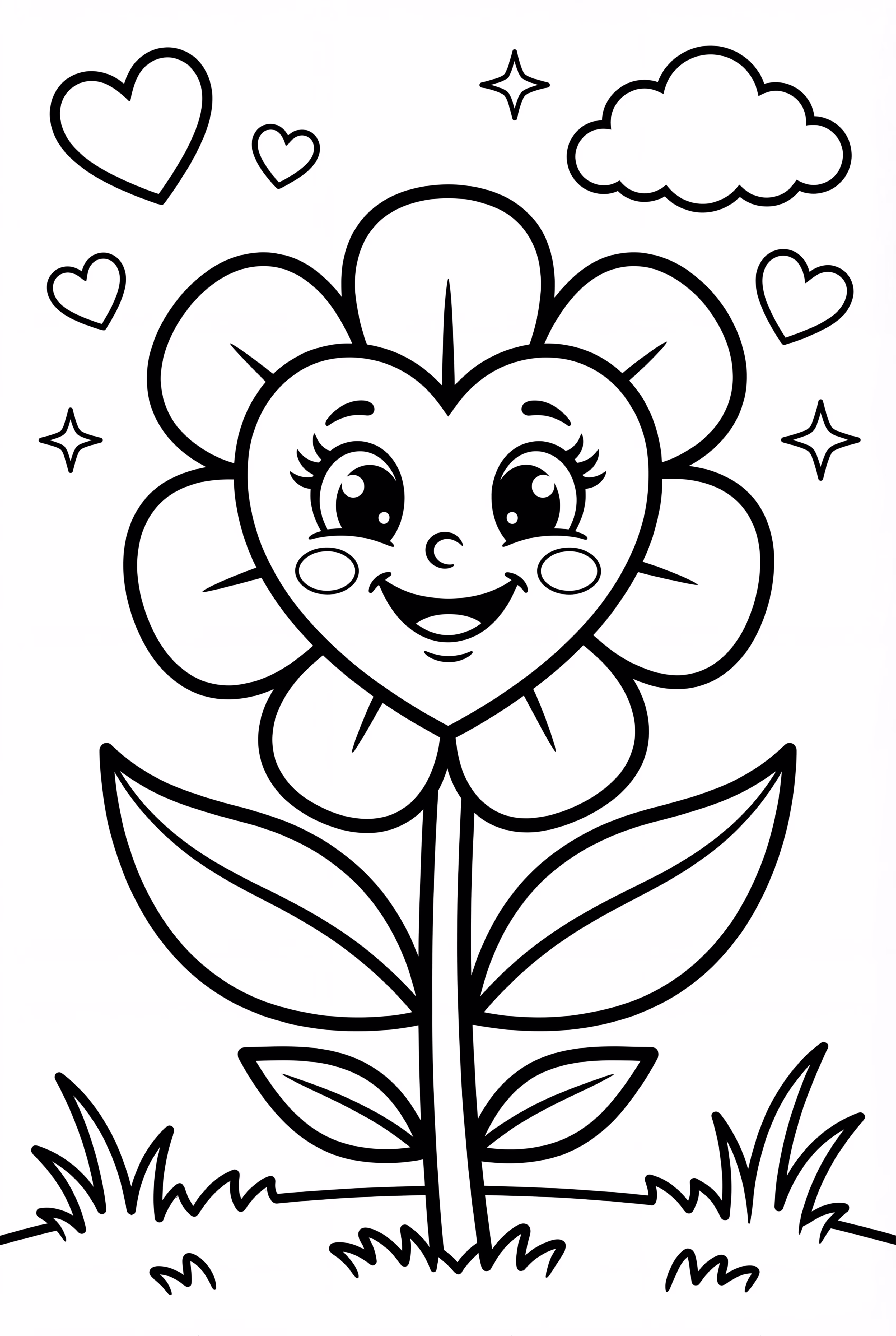 Coração de Flor Básico