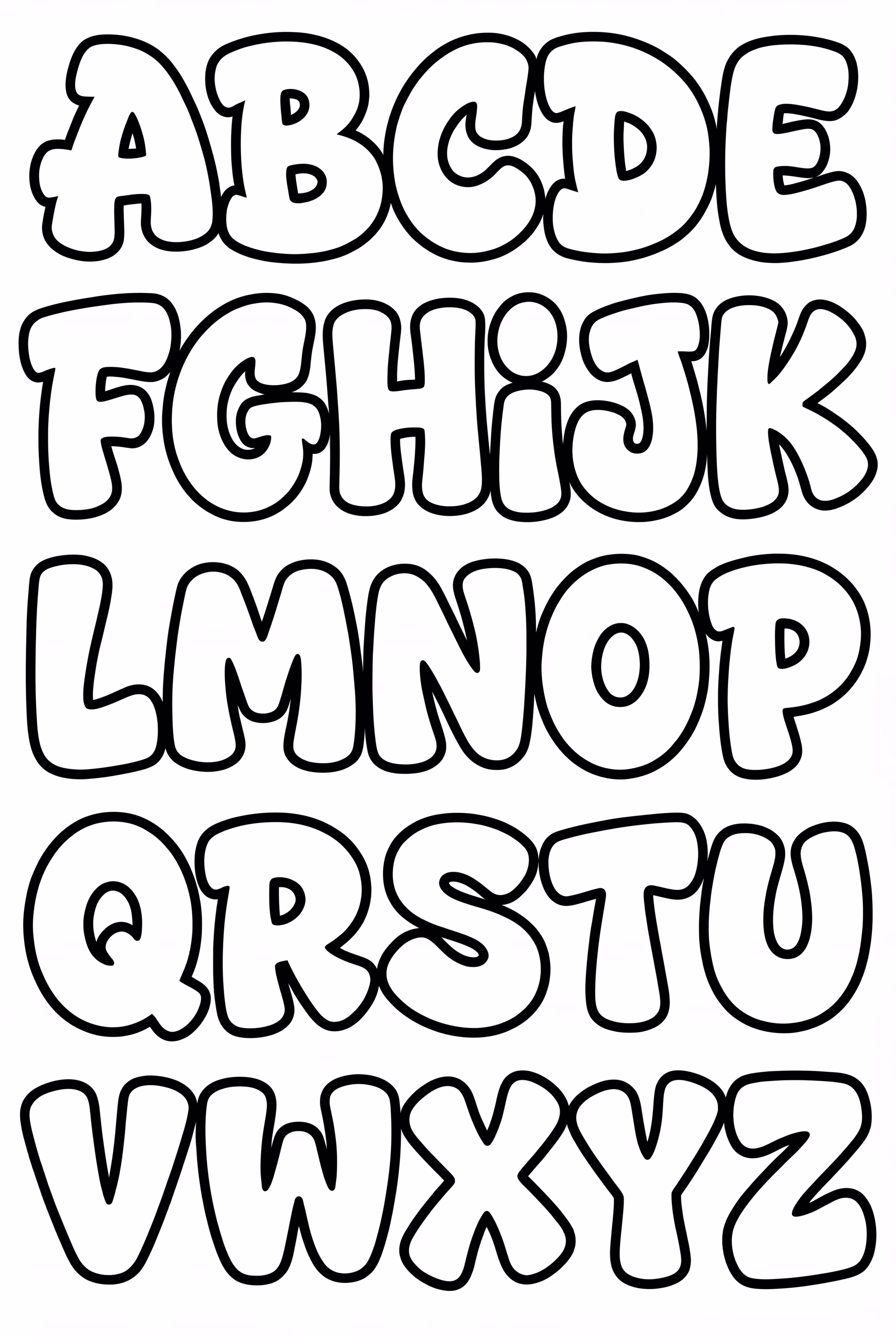 Basic Graffiti Alphabet