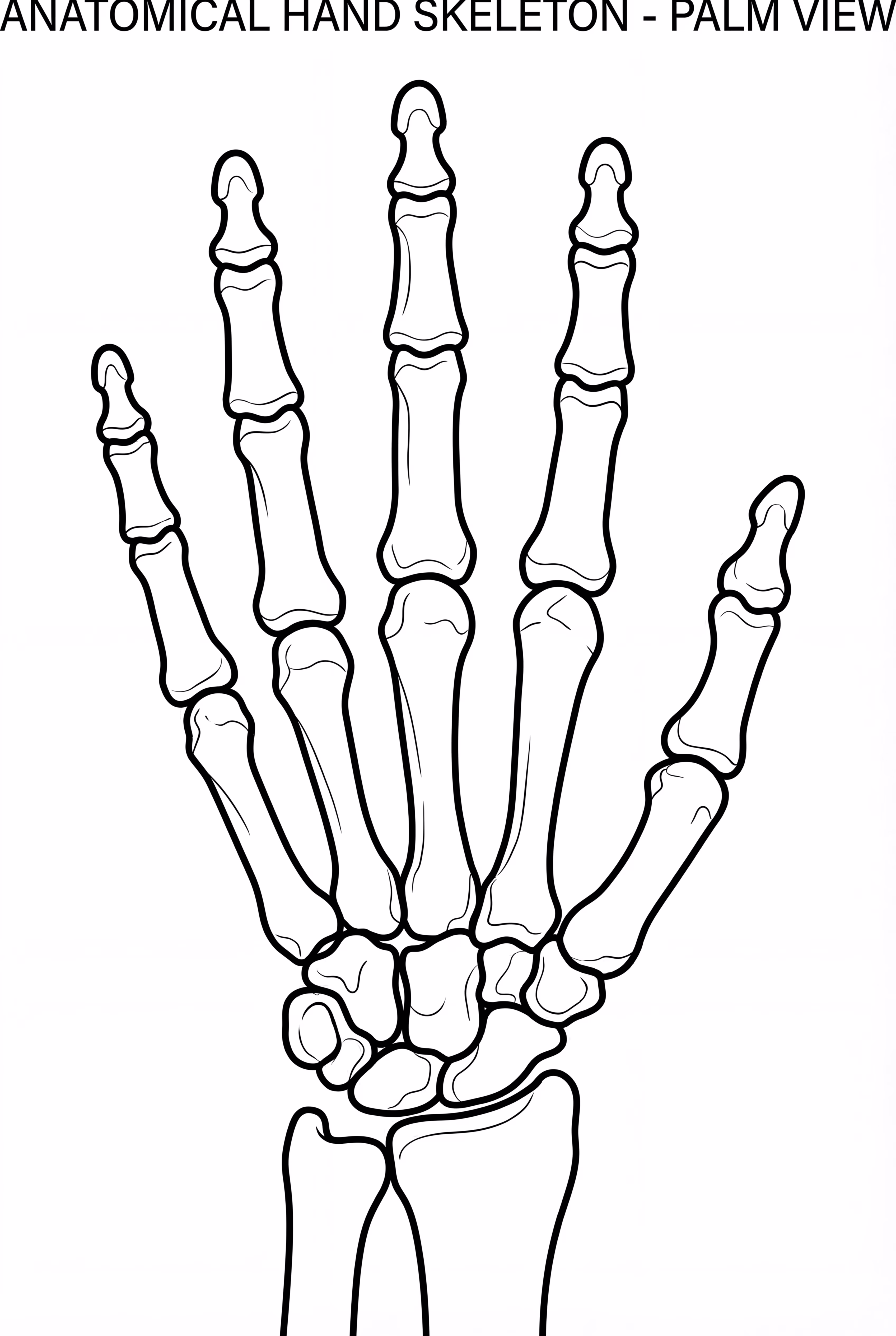 Basic Hand Bones Anatomy