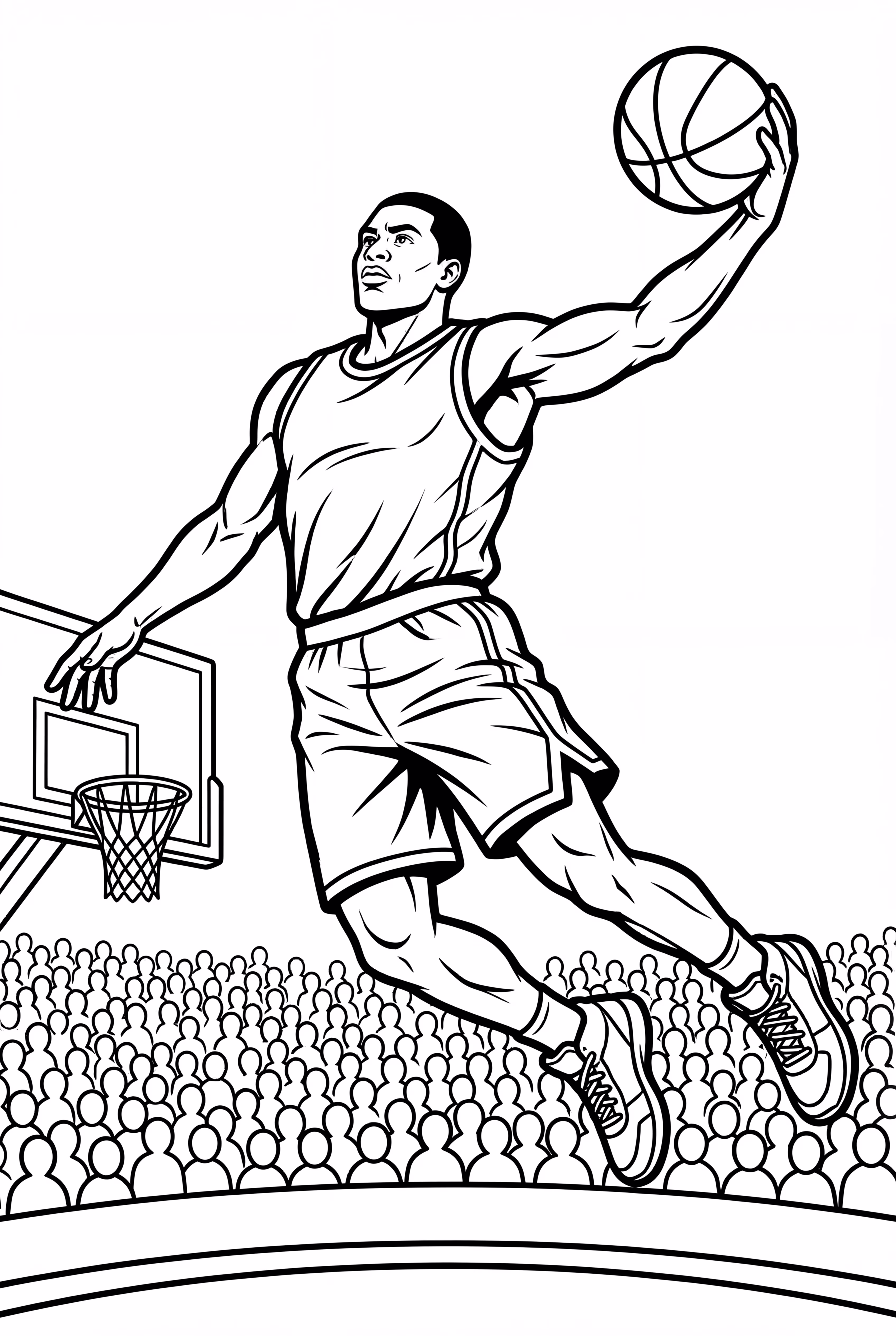 tempo de enterrar no basquete