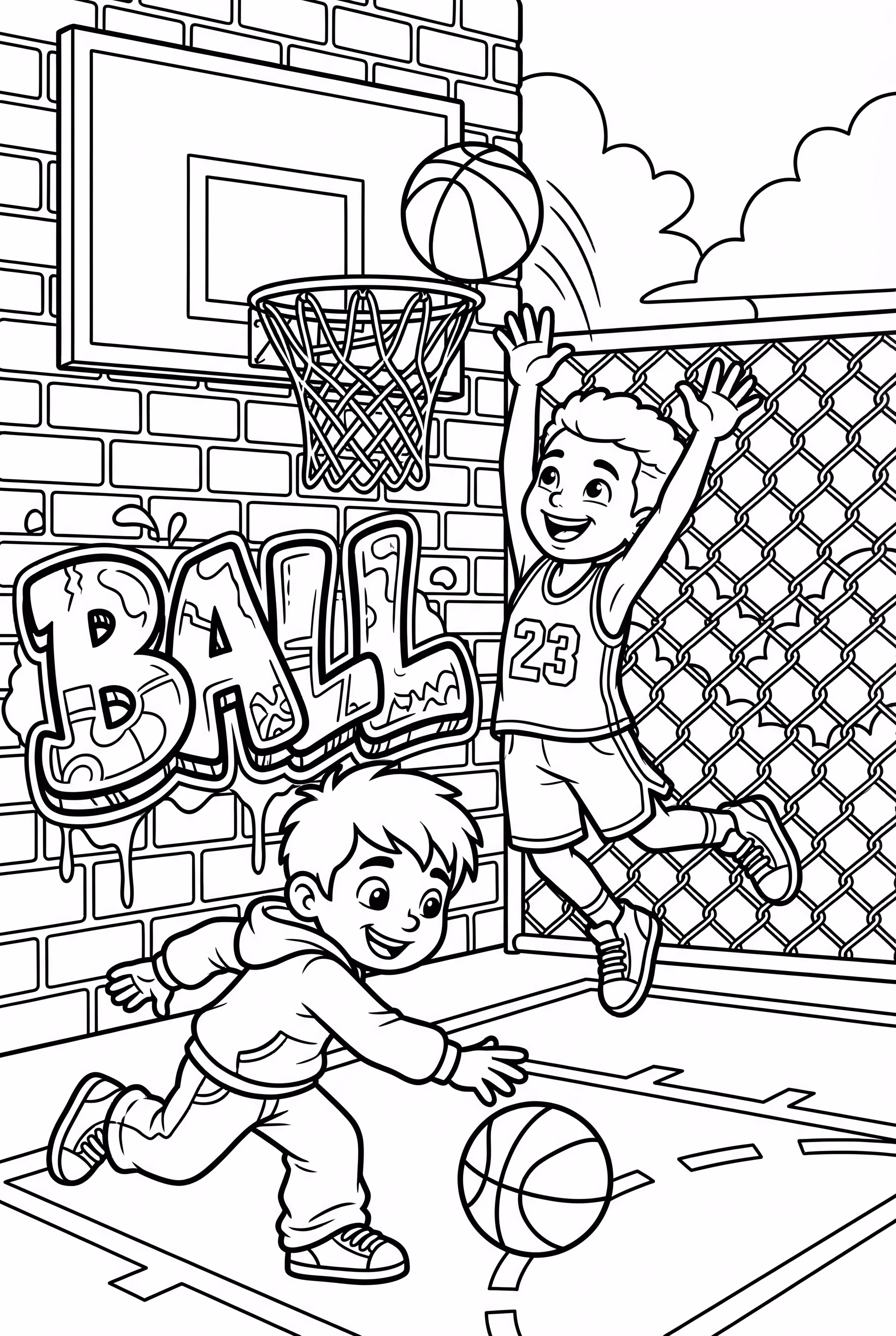 basketball graffiti art