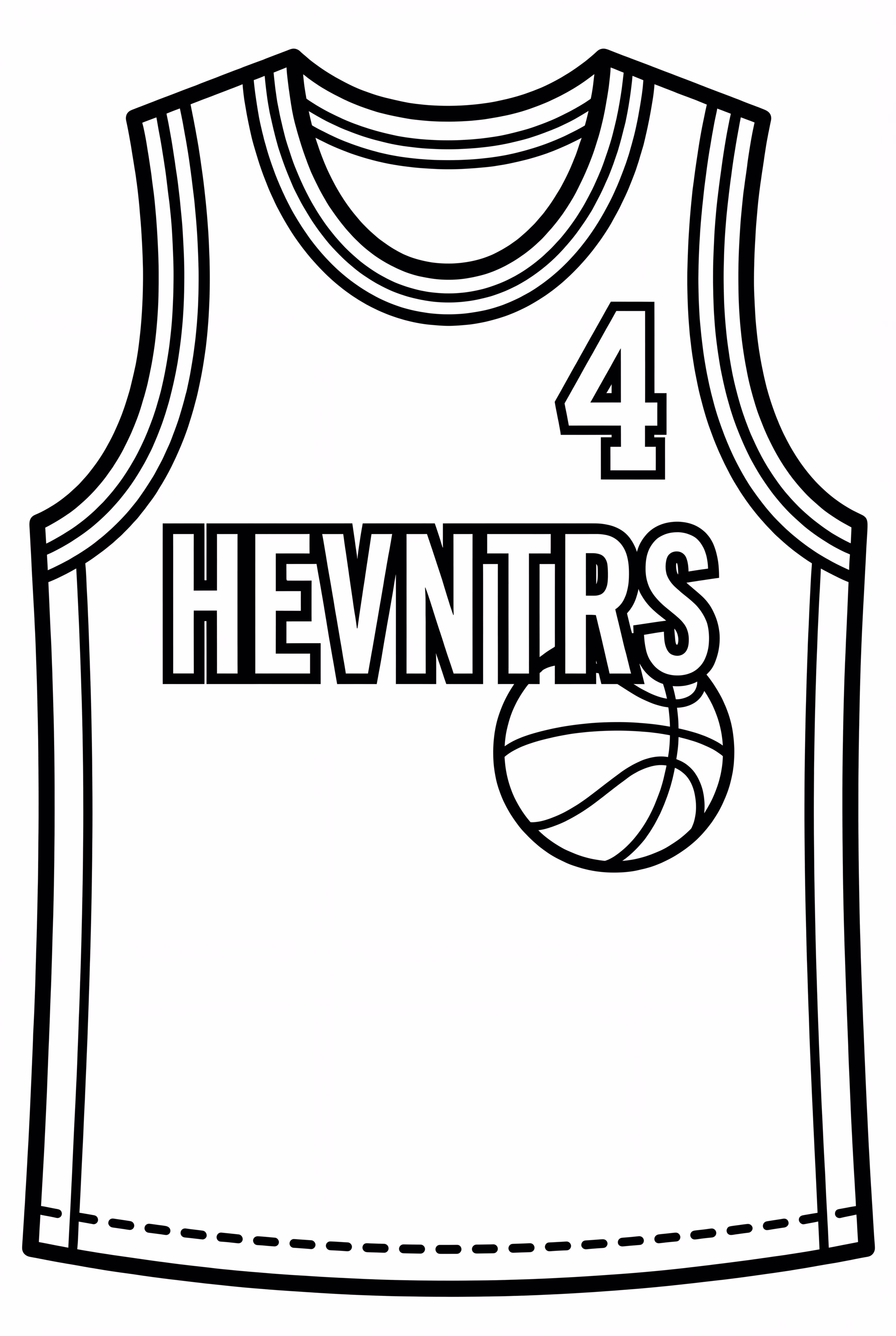 Basketball einfache Trikot