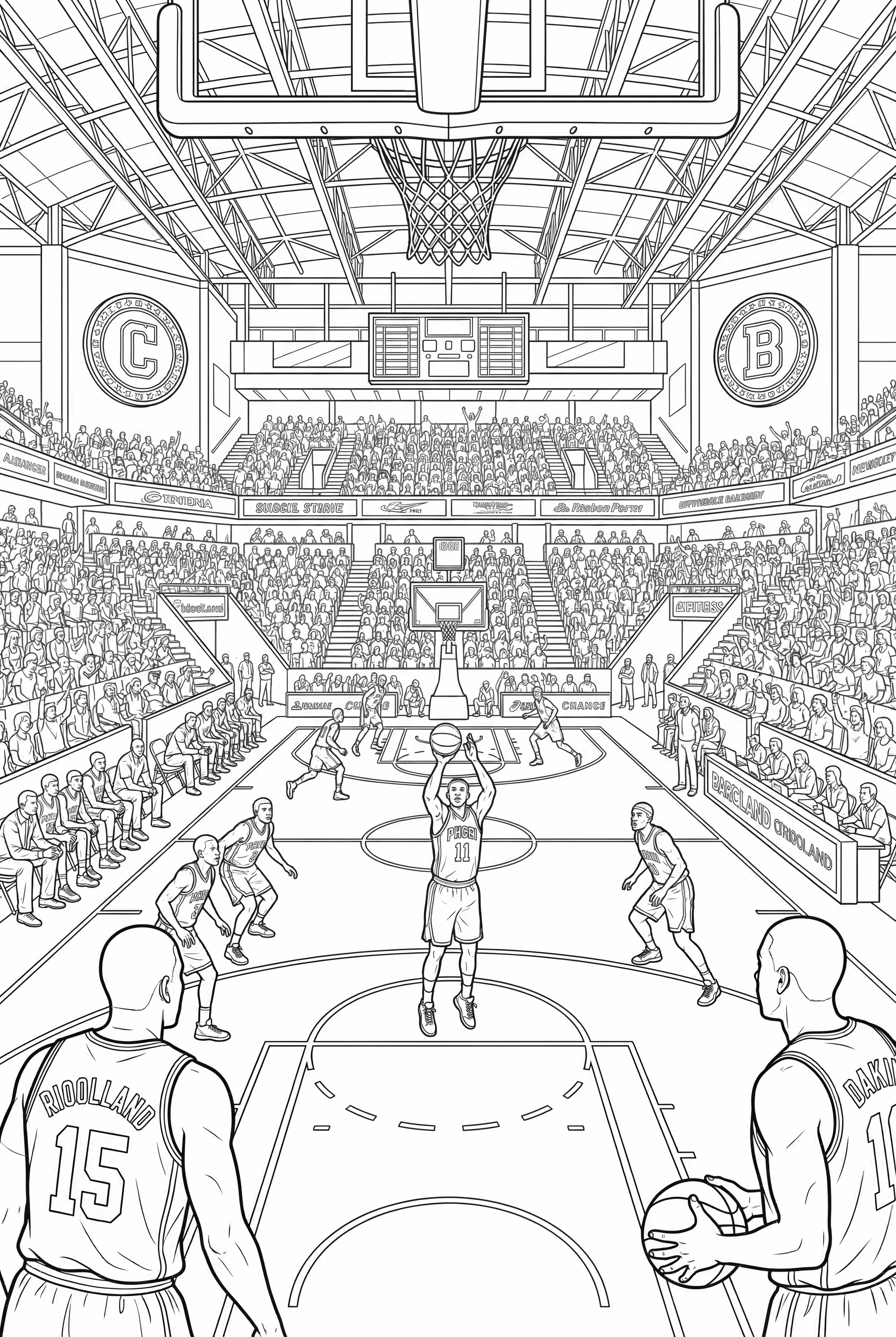 partido de baloncesto