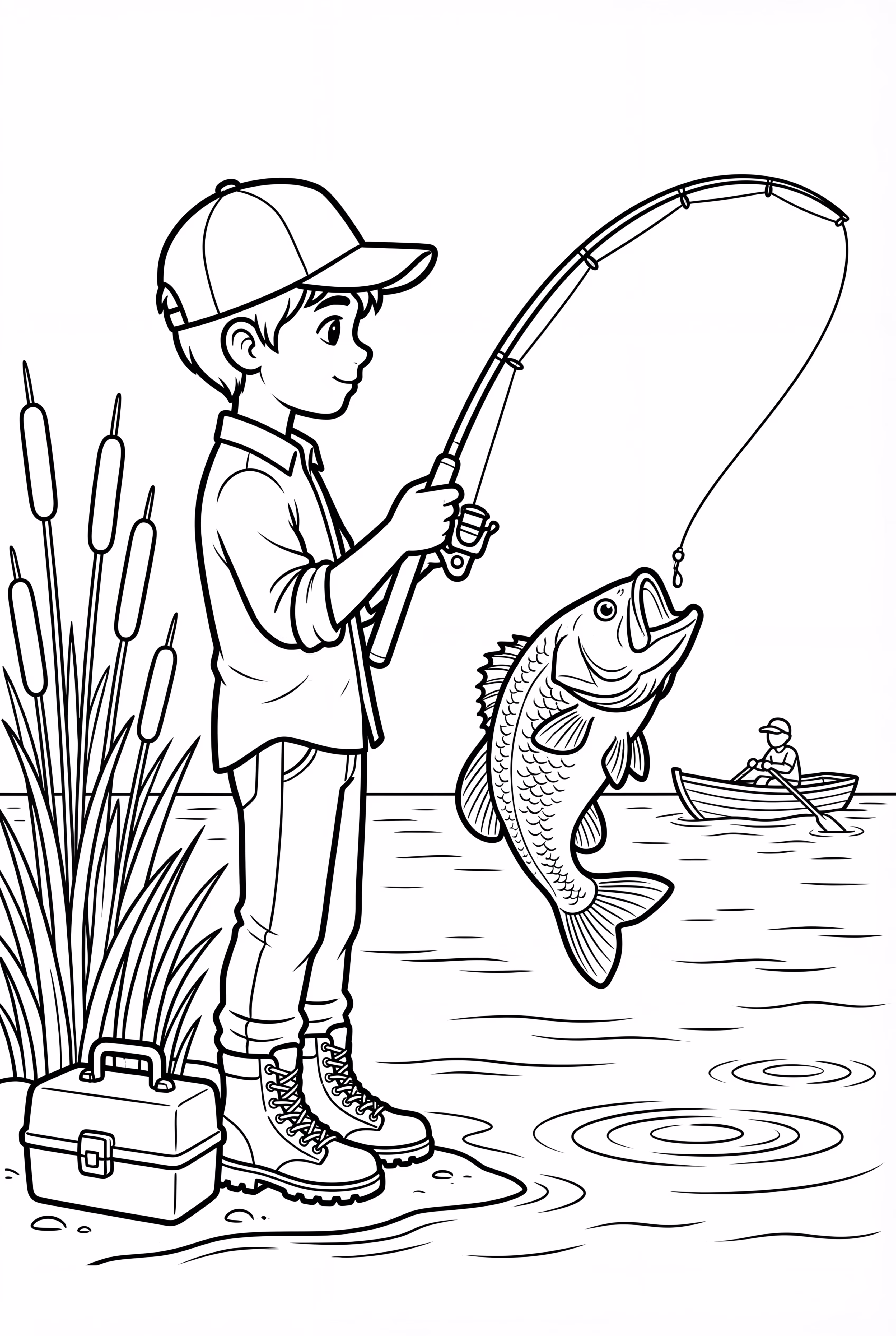 Bass Fishing Adventure on a River -2