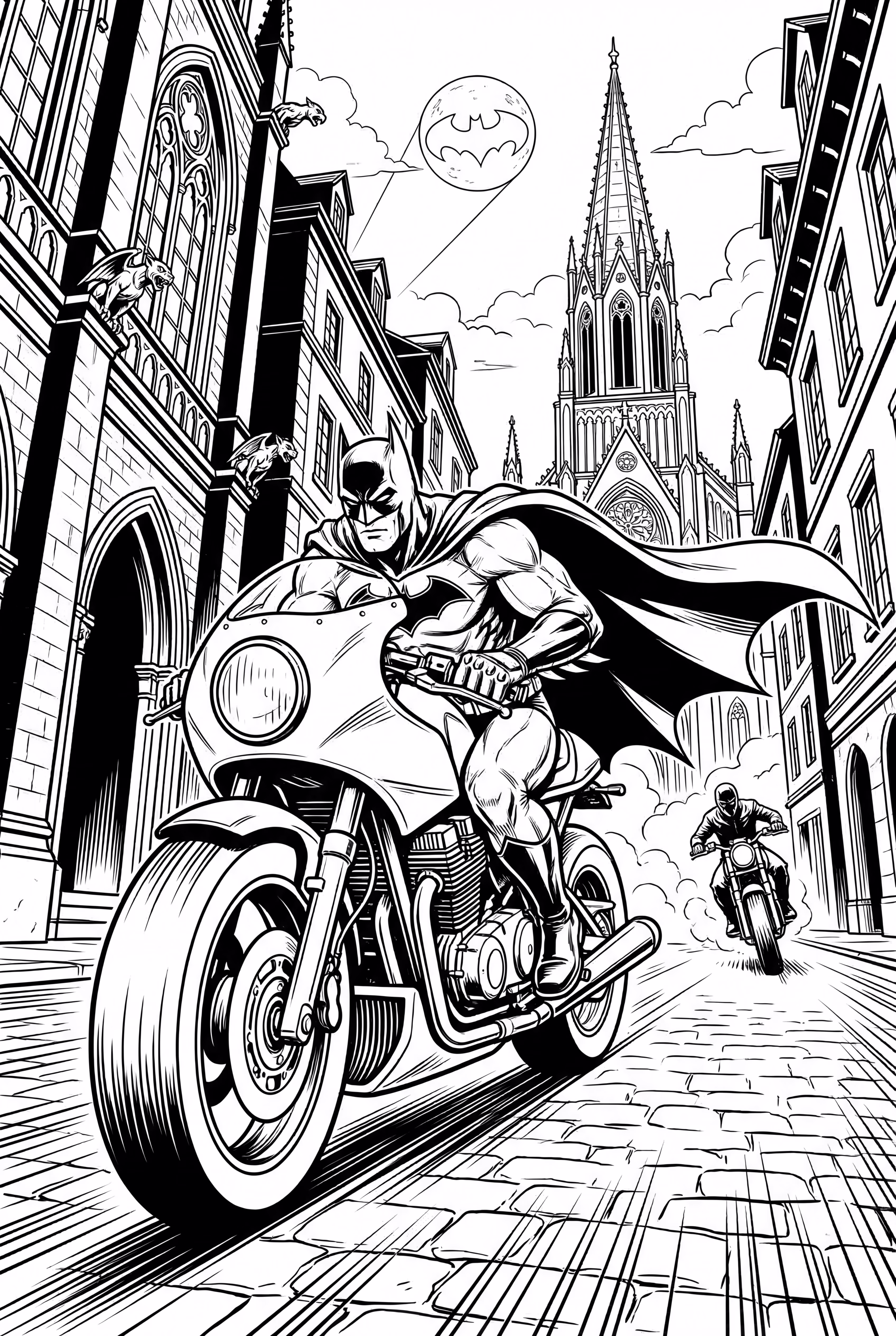 Batman Dark City Motorcycle Chase-2