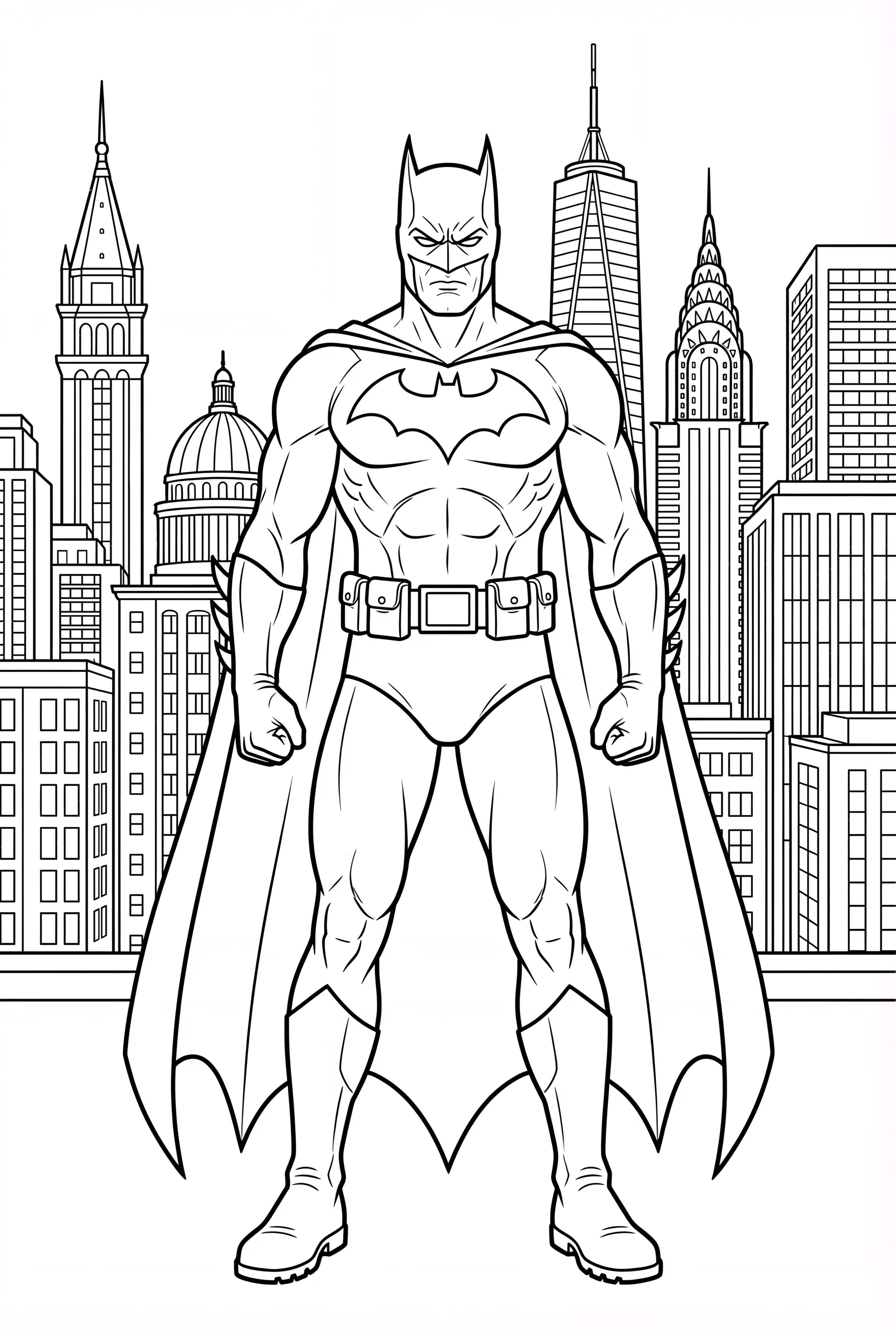 Batman Defending Gotham From Explosion