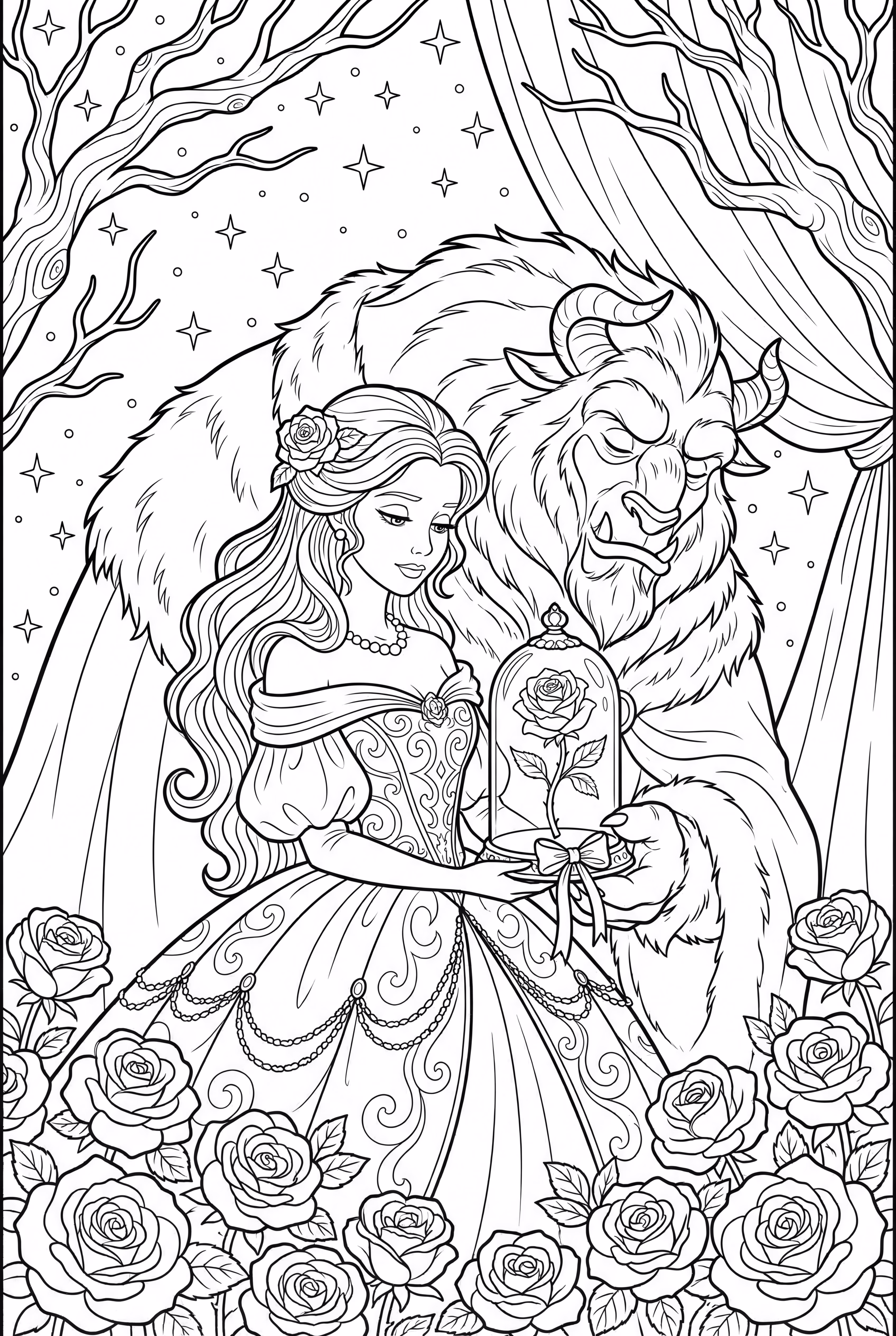 Rose de la Belle et la Bête