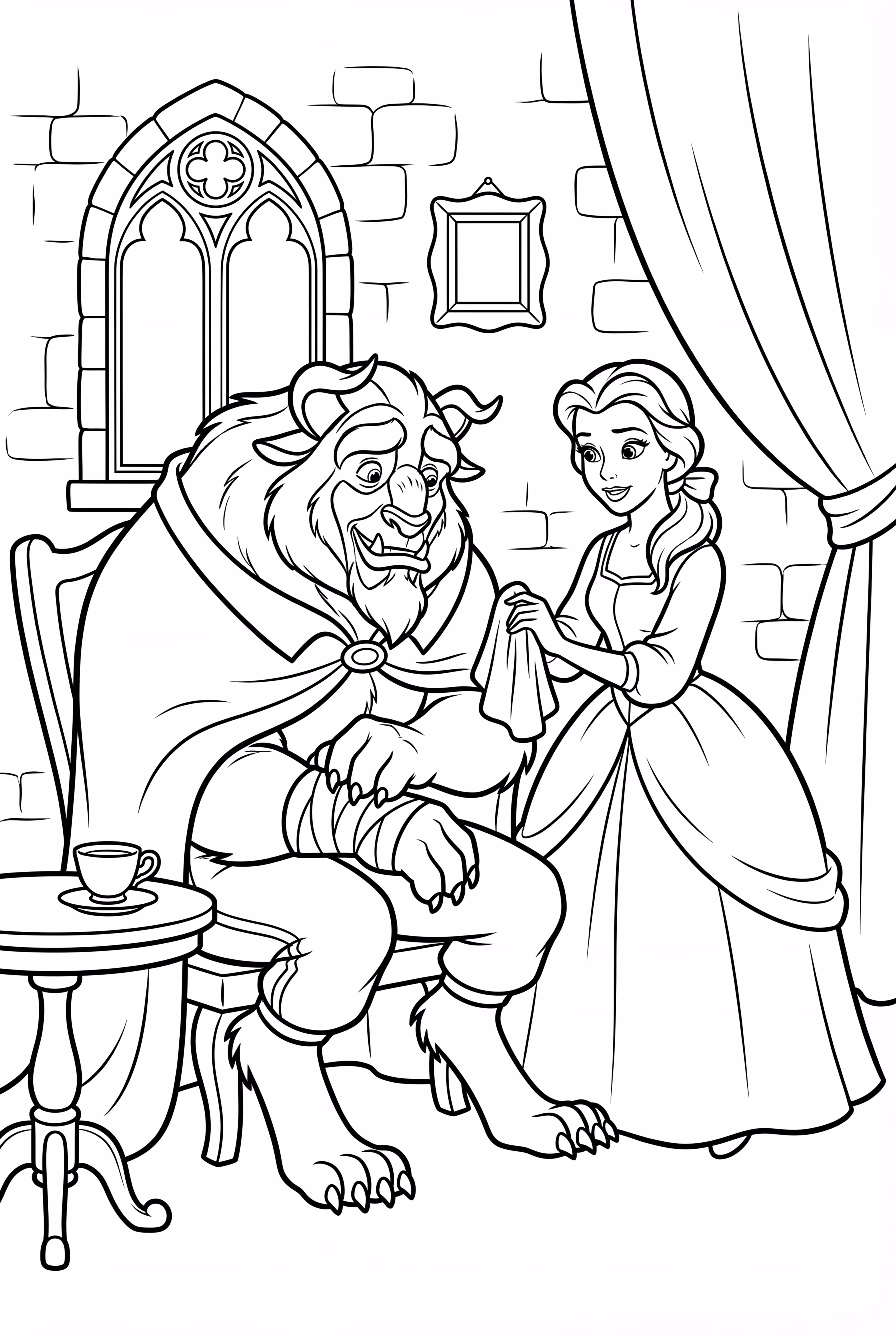 A Bela Cuidando da Fera Ferida