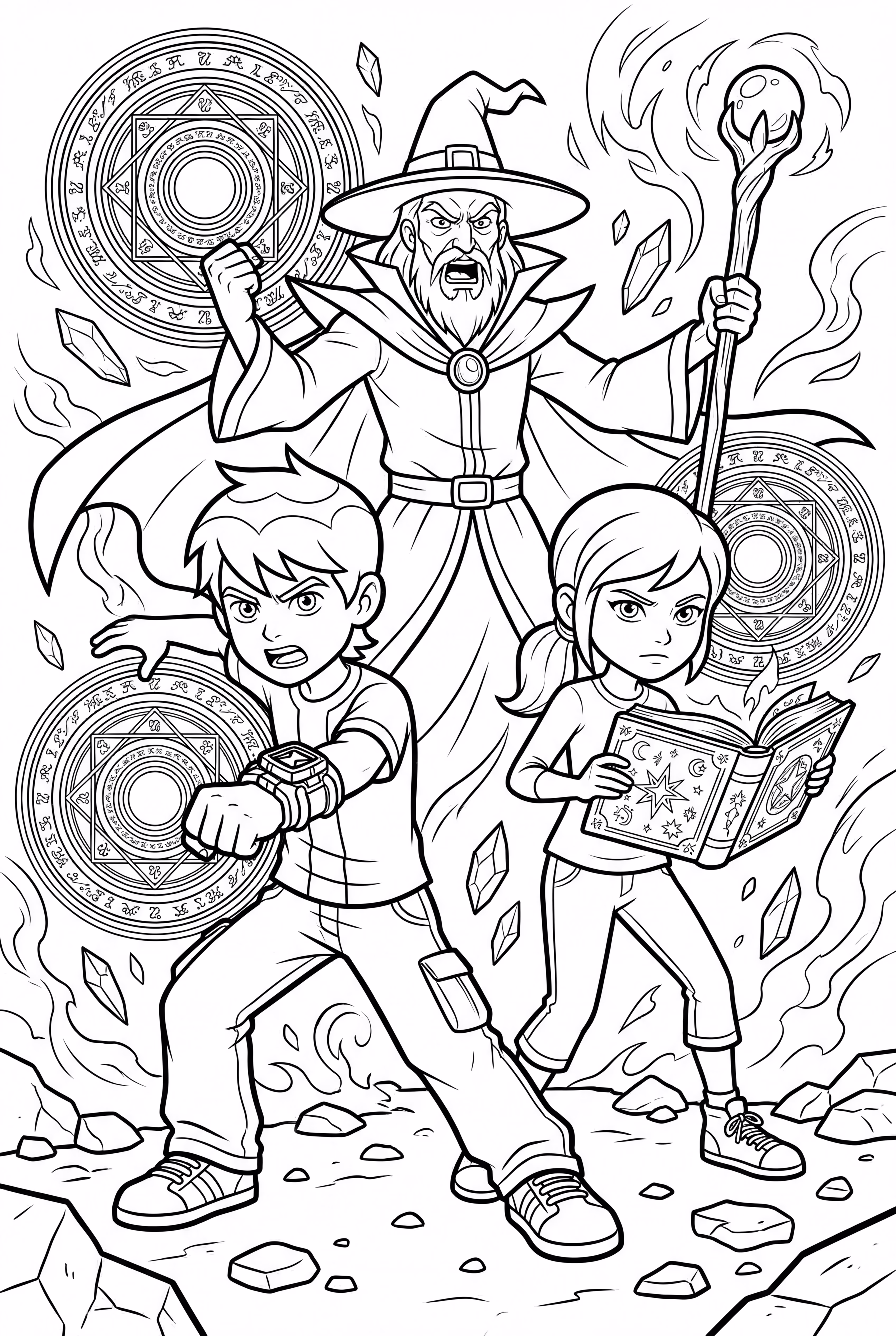 Ben 10 And Gwen Vs Hex