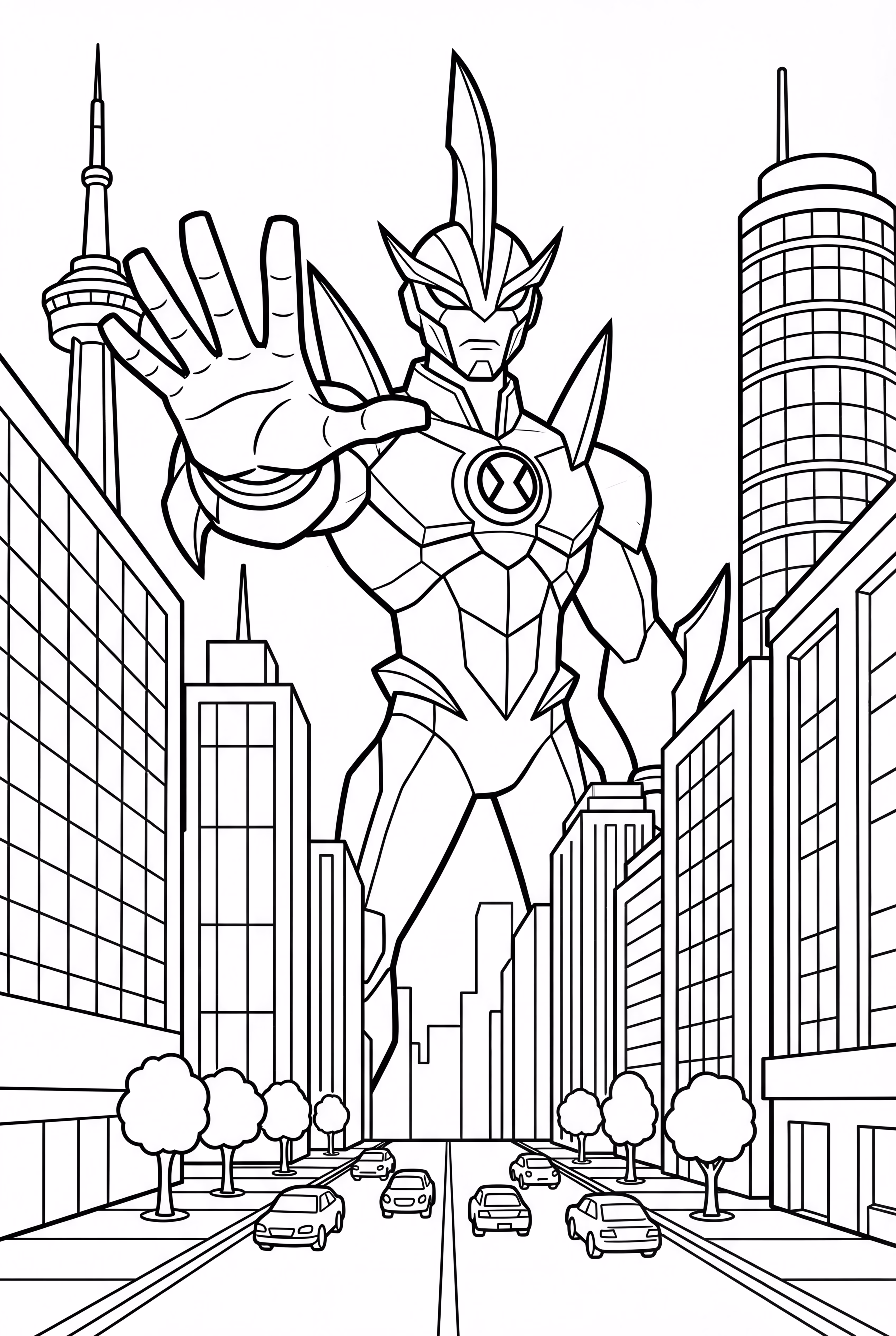 Ben 10 As Way Big In A City