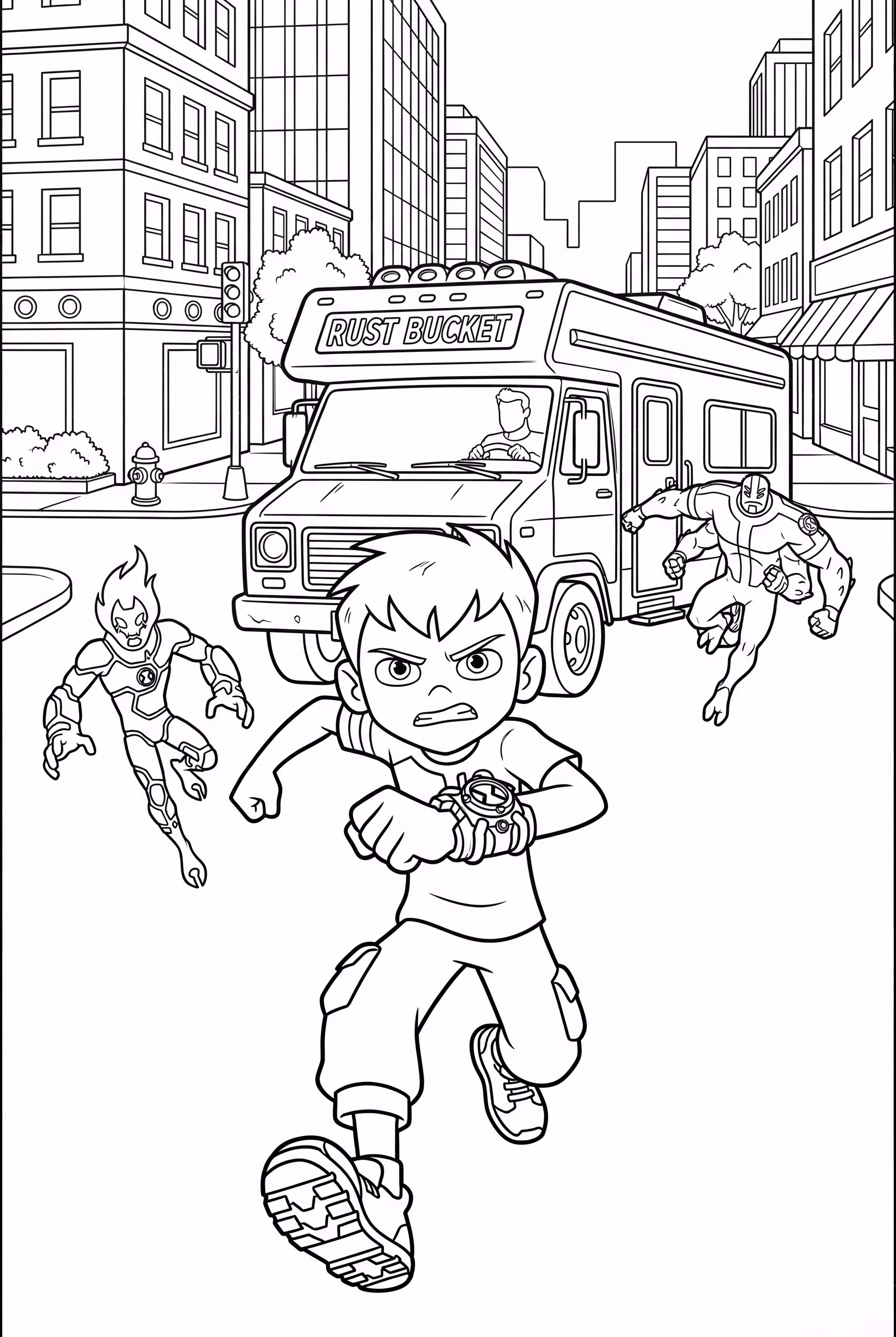 Ben 10 In A Rustbucket Chase