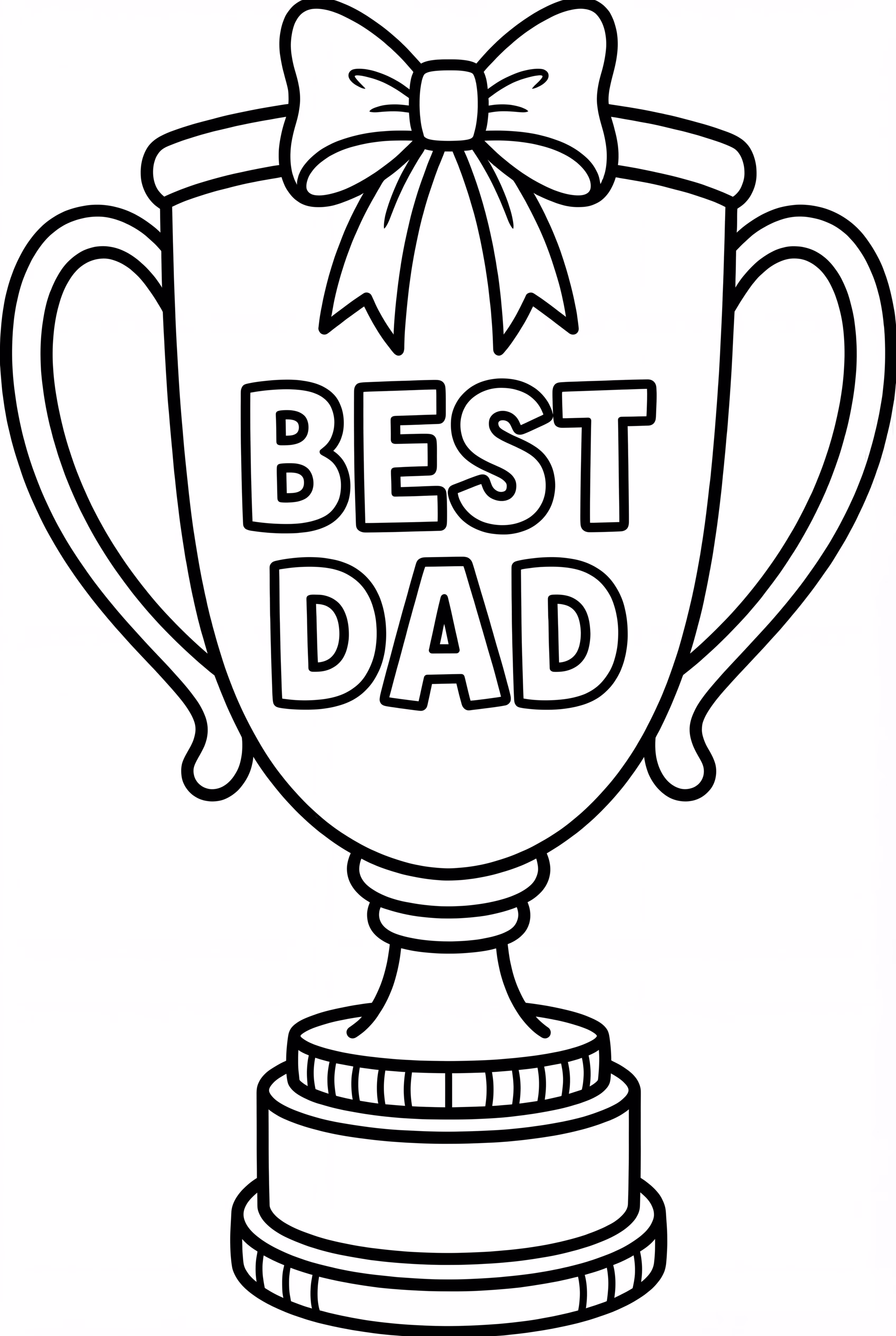 Best Dad On Fathers Day Trophy