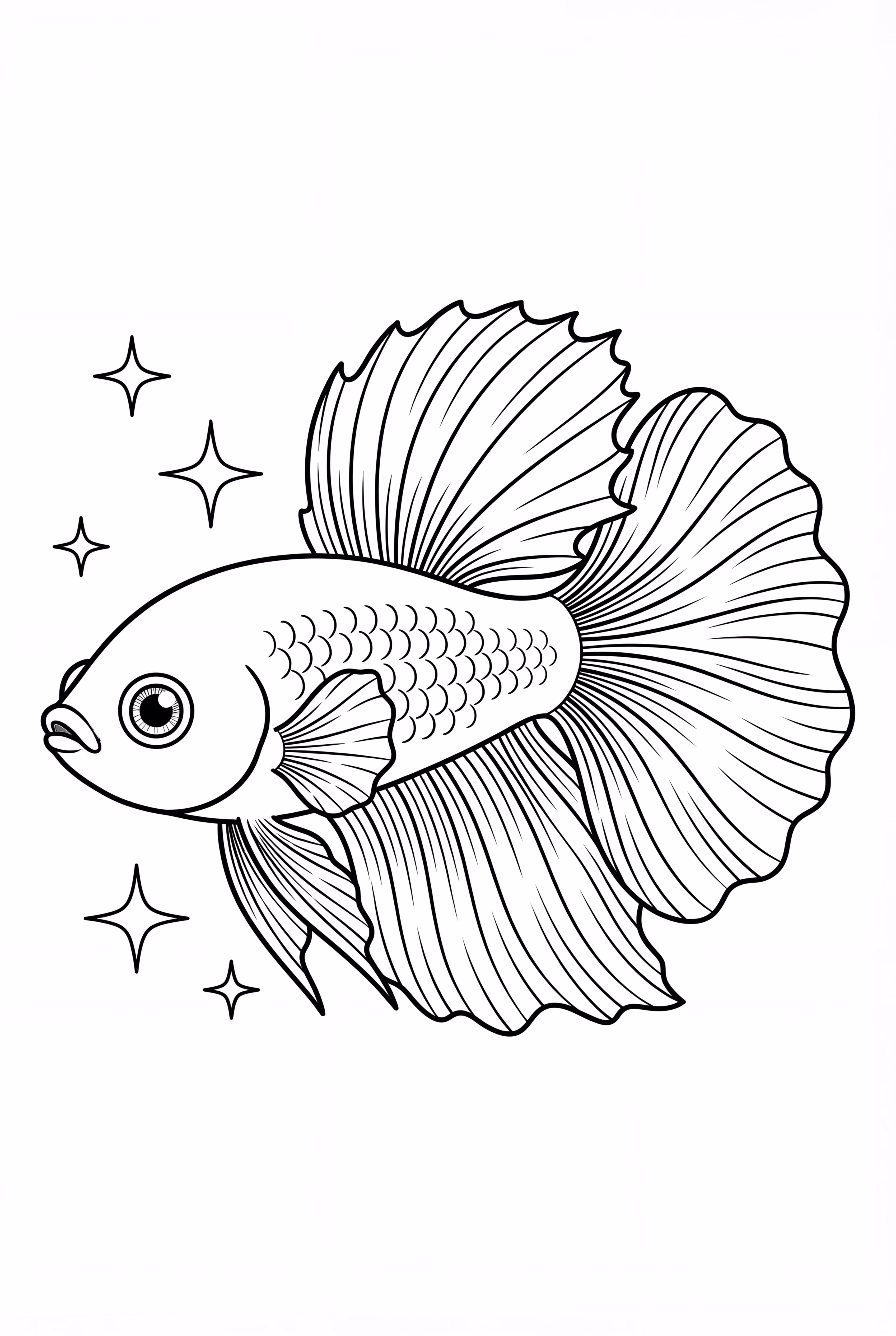 Pez Betta Nadando con Gracia