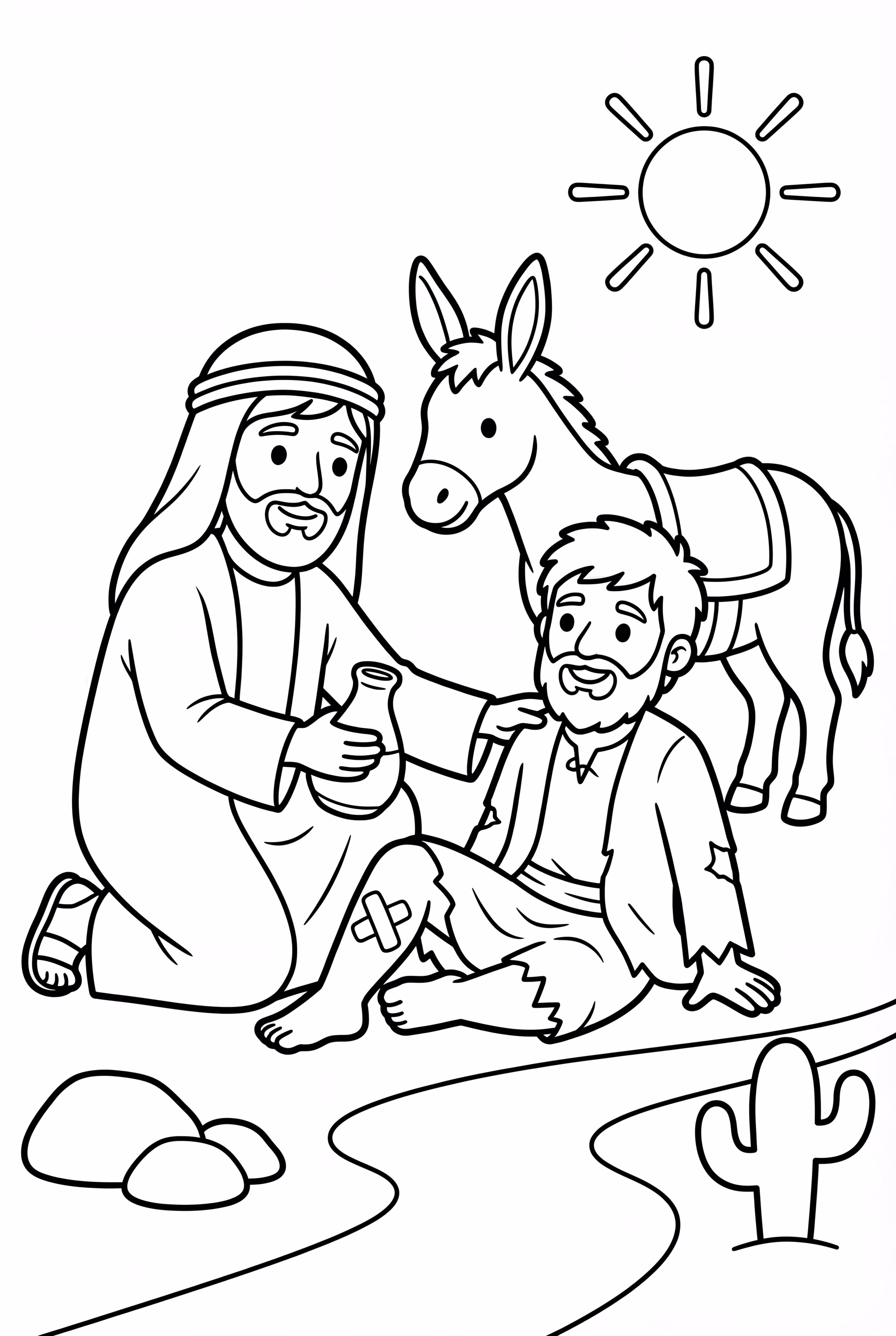 Bible Good Samaritan Helping